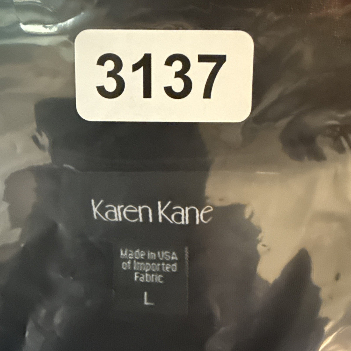 Karen Kane Black Velvet Asymmetrical Top L Cold Shoulder Soft Grunge Minimalist