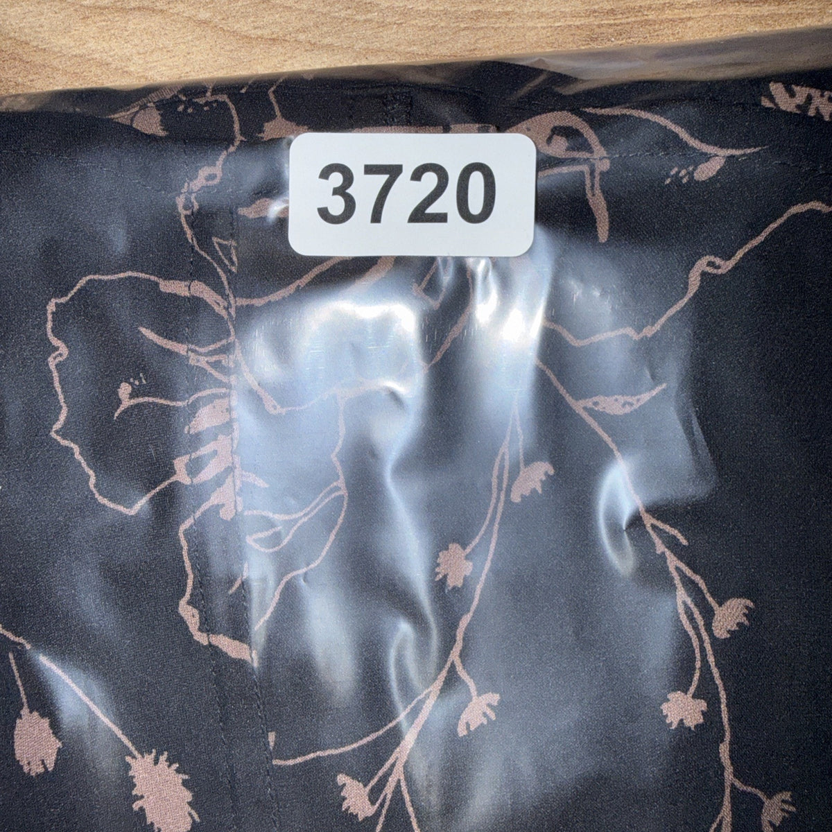 Chico’s 100% Silk Blouse Size 0* (S/4) Brown + Black Floral Shirt 2 Pockets
