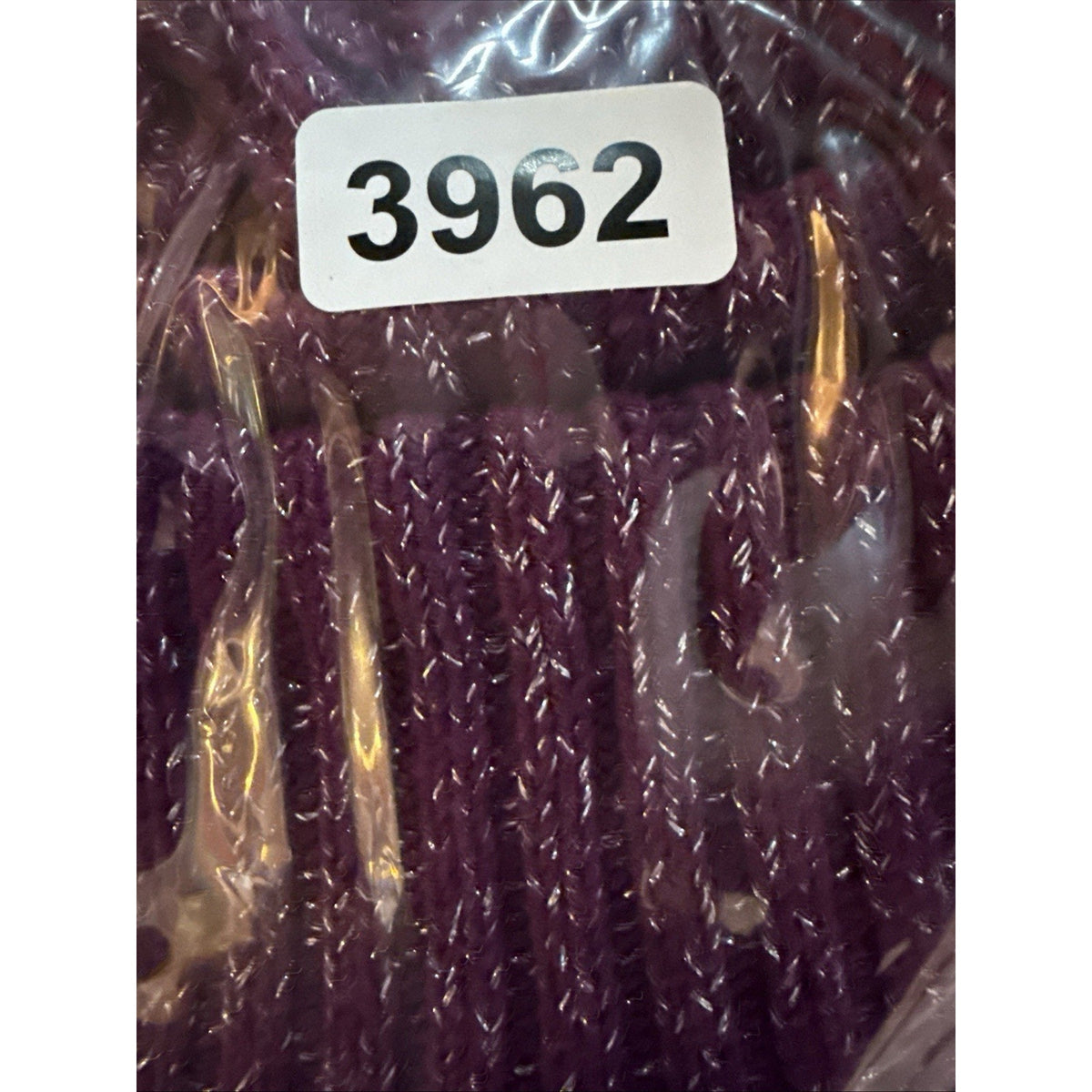 Style & Co Womens 0X Purple Metallic Cable Knit Sweater Wide Collar Shimmer