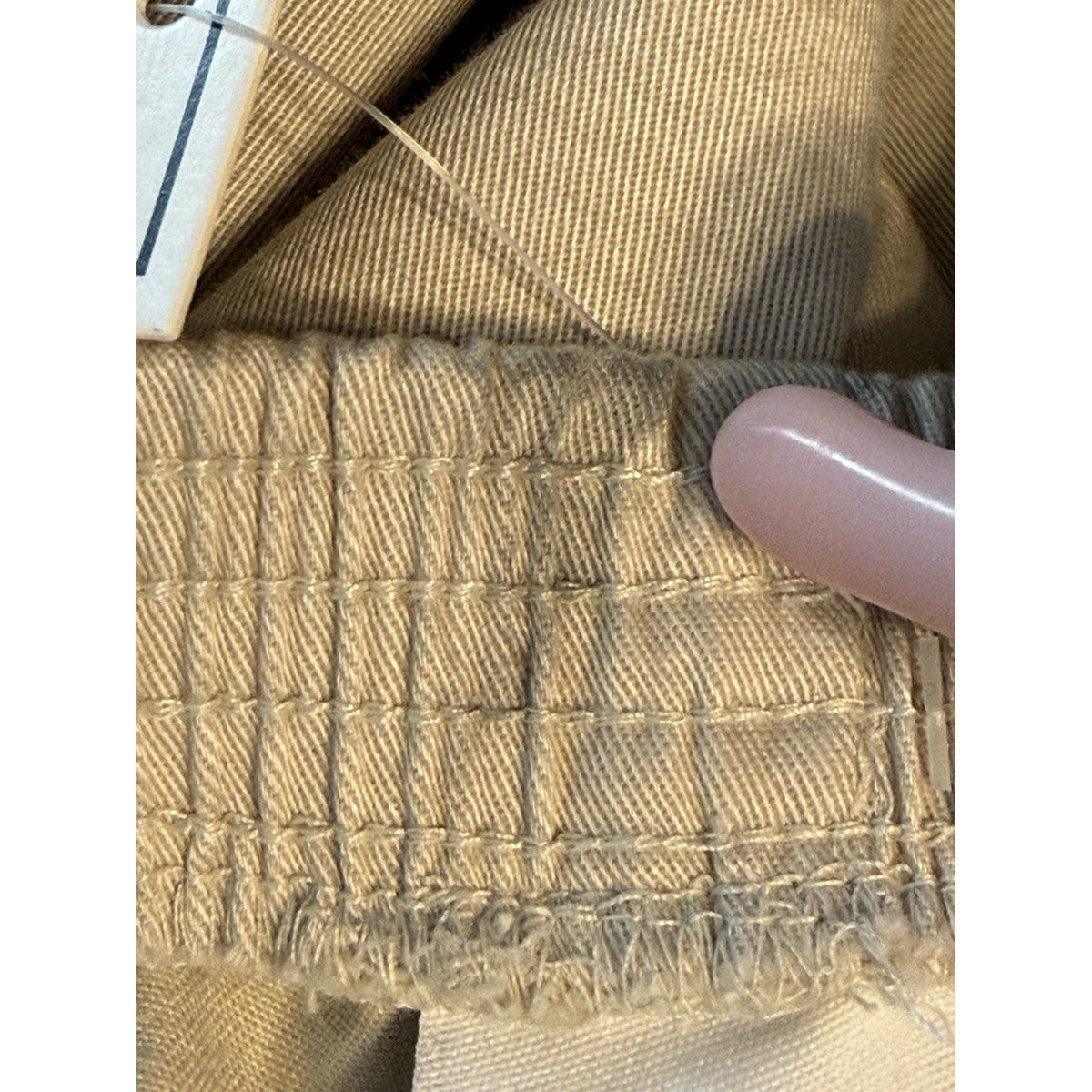 Alfred Dunner Womens 16 Short Beige Pull On Pants NWT Stretch Classic -FLAWED-