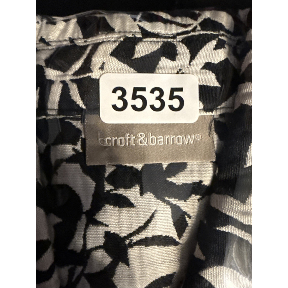 Croft & Barrow Jacket Women’s Size Medium Black & White 3 Button Blazer Floral