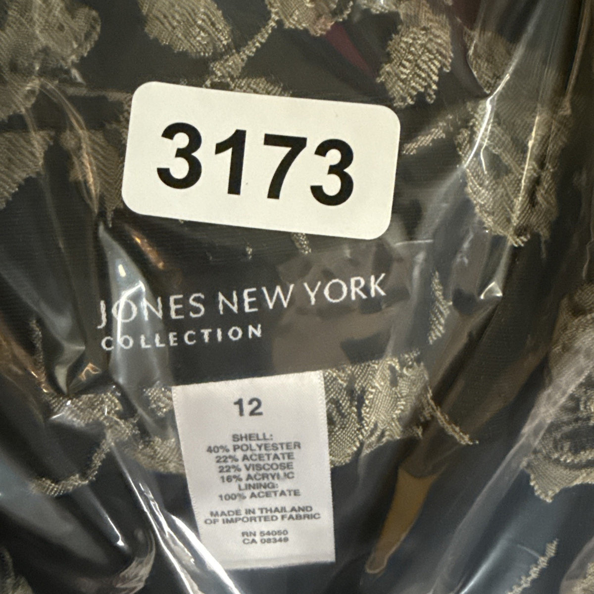 Jones New York Collection Floral Tapestry Blazer Jacket Women 12 Dark Academia