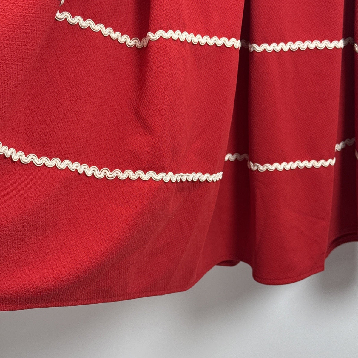 Altar’d State sleeveless red Dress ric rac trim detail Women Sz Large