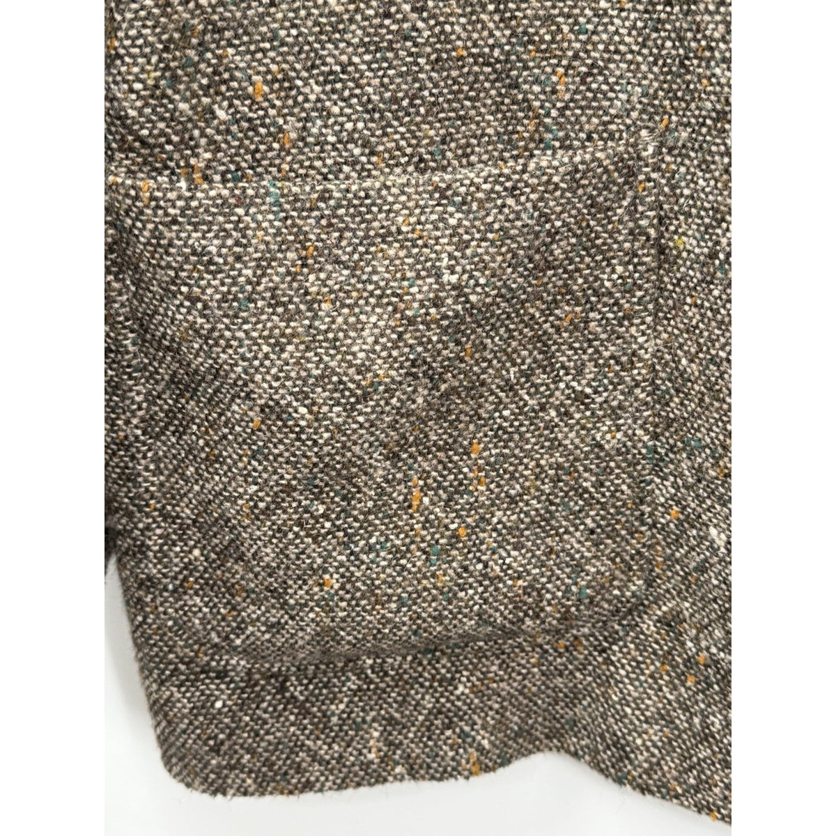 Vintage Wool Tweed Blazer Women’s Size 14 Brown Speckled Dark Academia Jacket