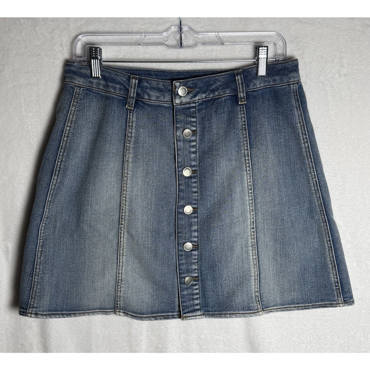 Faded Glory Women’s Denim A Mini Skirt Sz 6