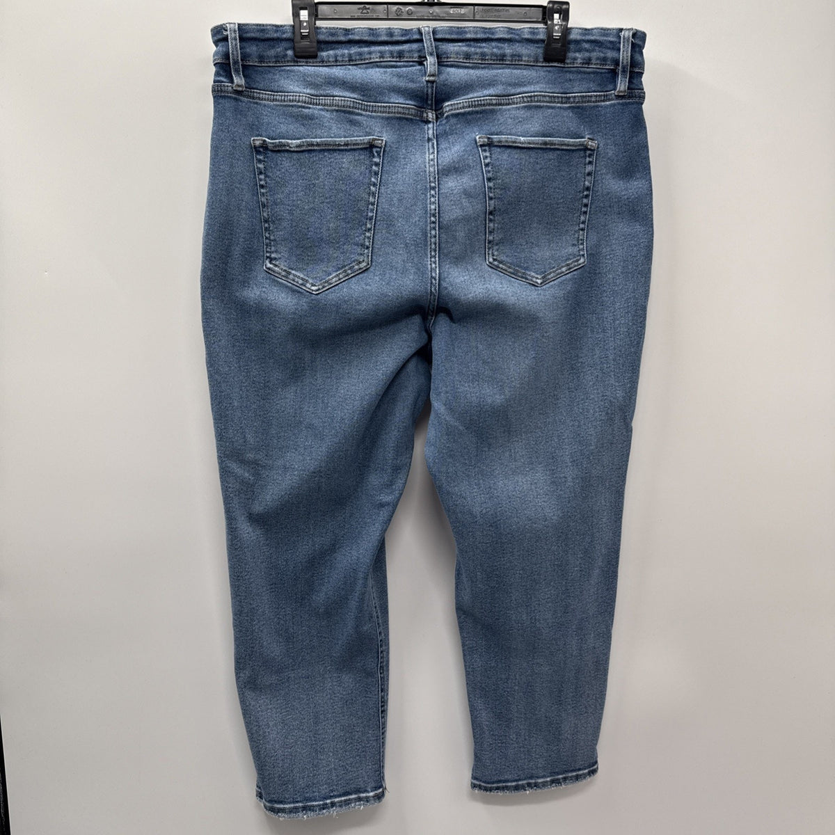 AVA & VIV Denim Crop Jeans Women Size 18W 5 Pocket Stretch 25” Inseam