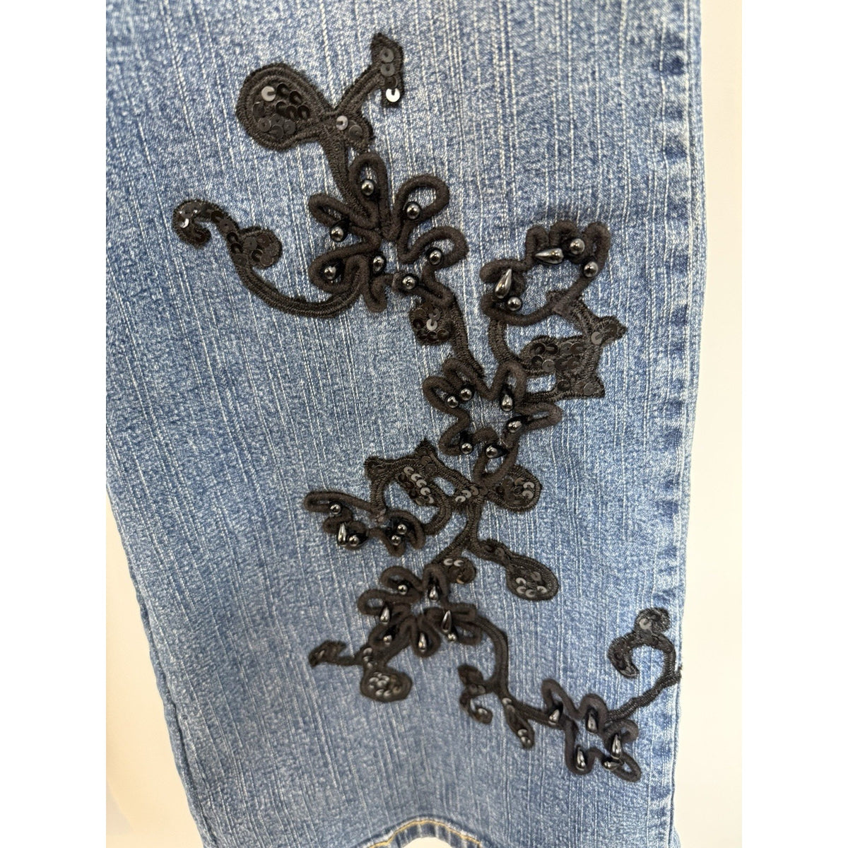 Just My Size Women Size Stretch Denim Bootcut Jeans High Rise Embroidered, 3XL?