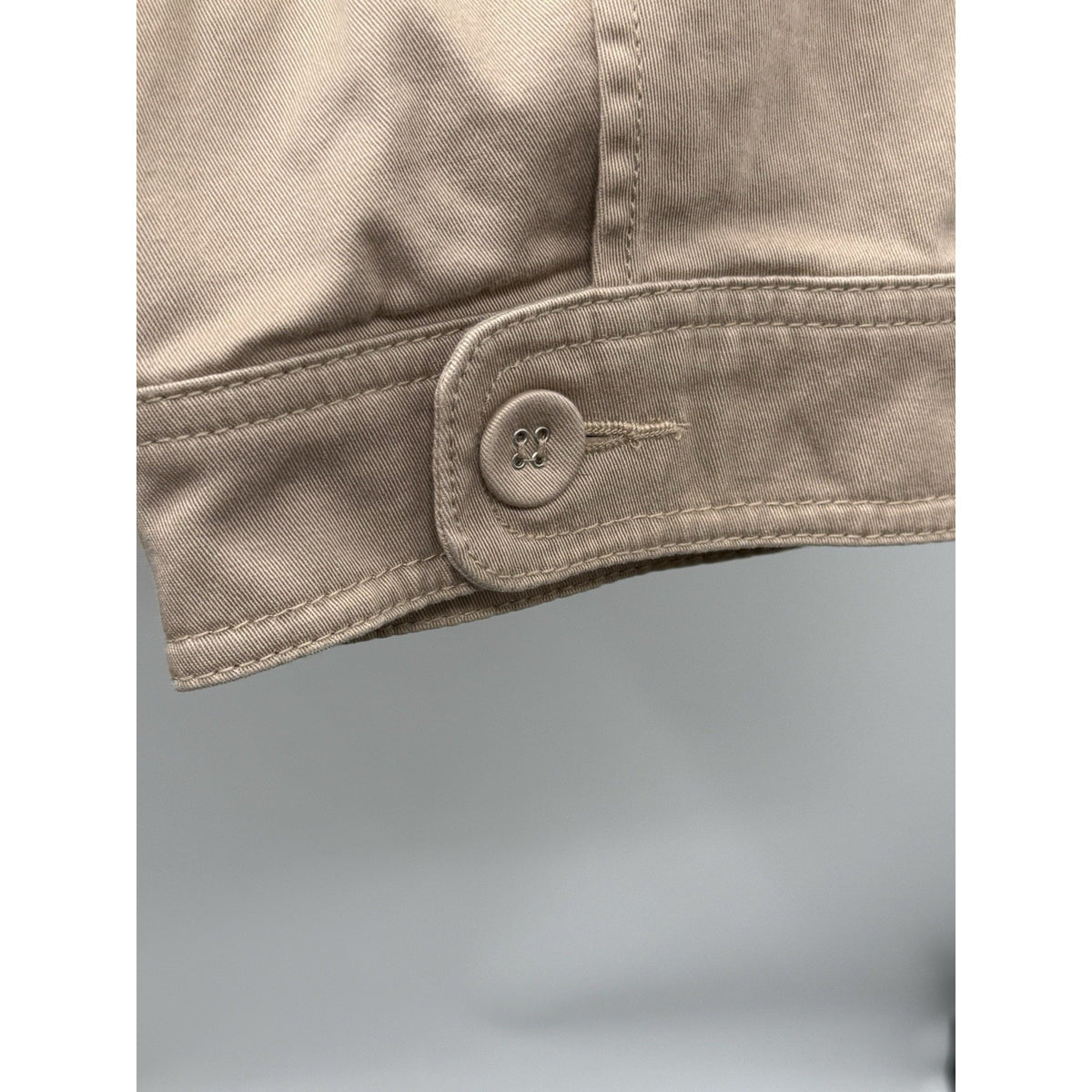 Venezia Womens Jacket Size 14 Khaki Tan Stretch Cotton Utility Career 3 Button