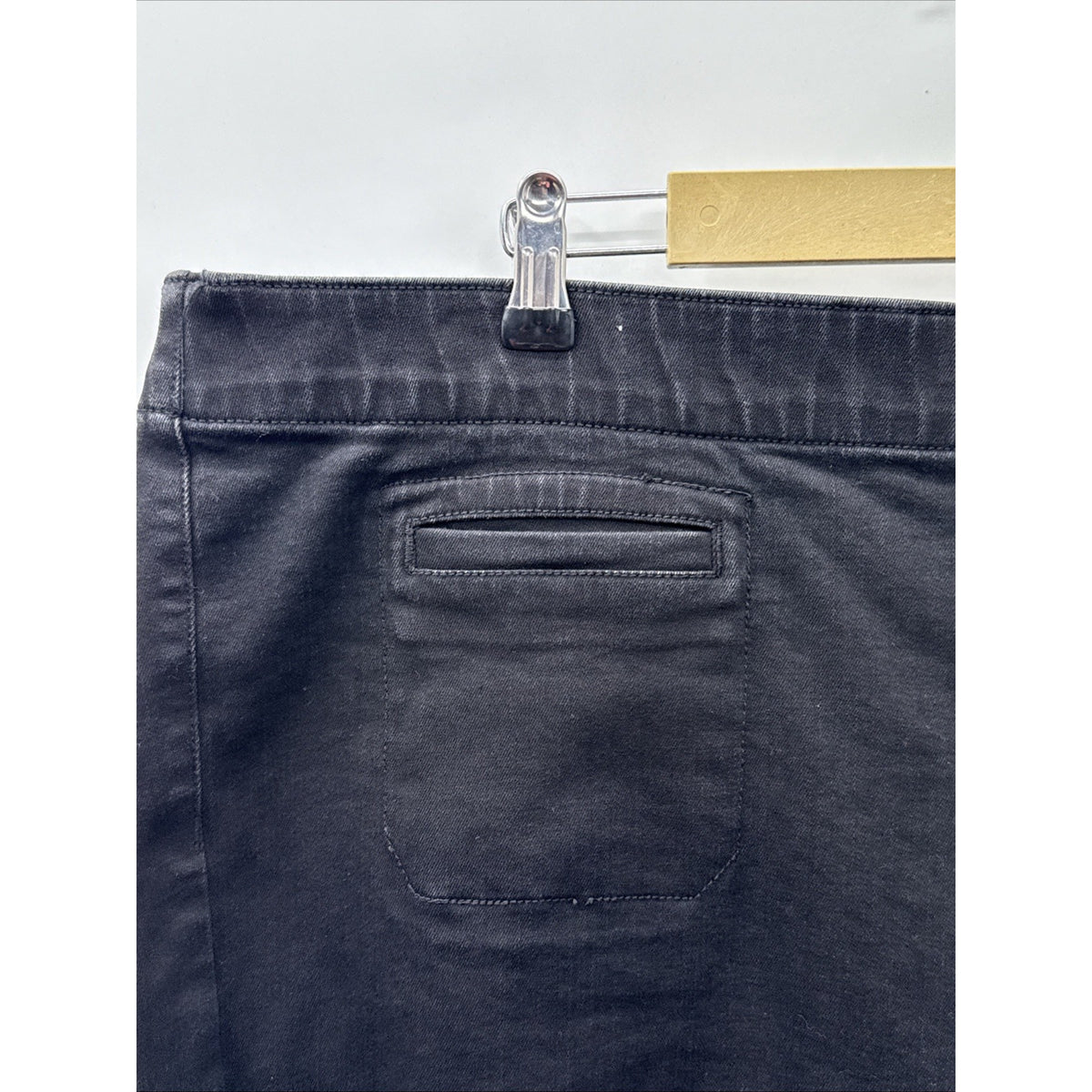 Westbound Black Denim Black Crop Jeans Women Pull On Plus Size 18W 22”inseam