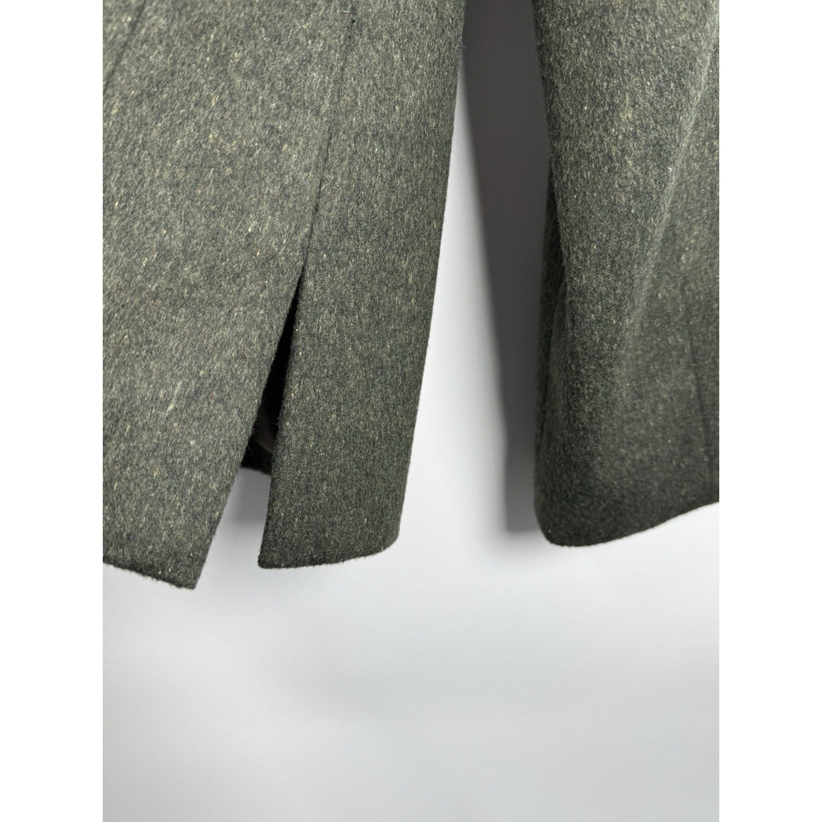 Jones New York Wool Blazer Womens 8 Green Double Vent Jacket Classic Academia