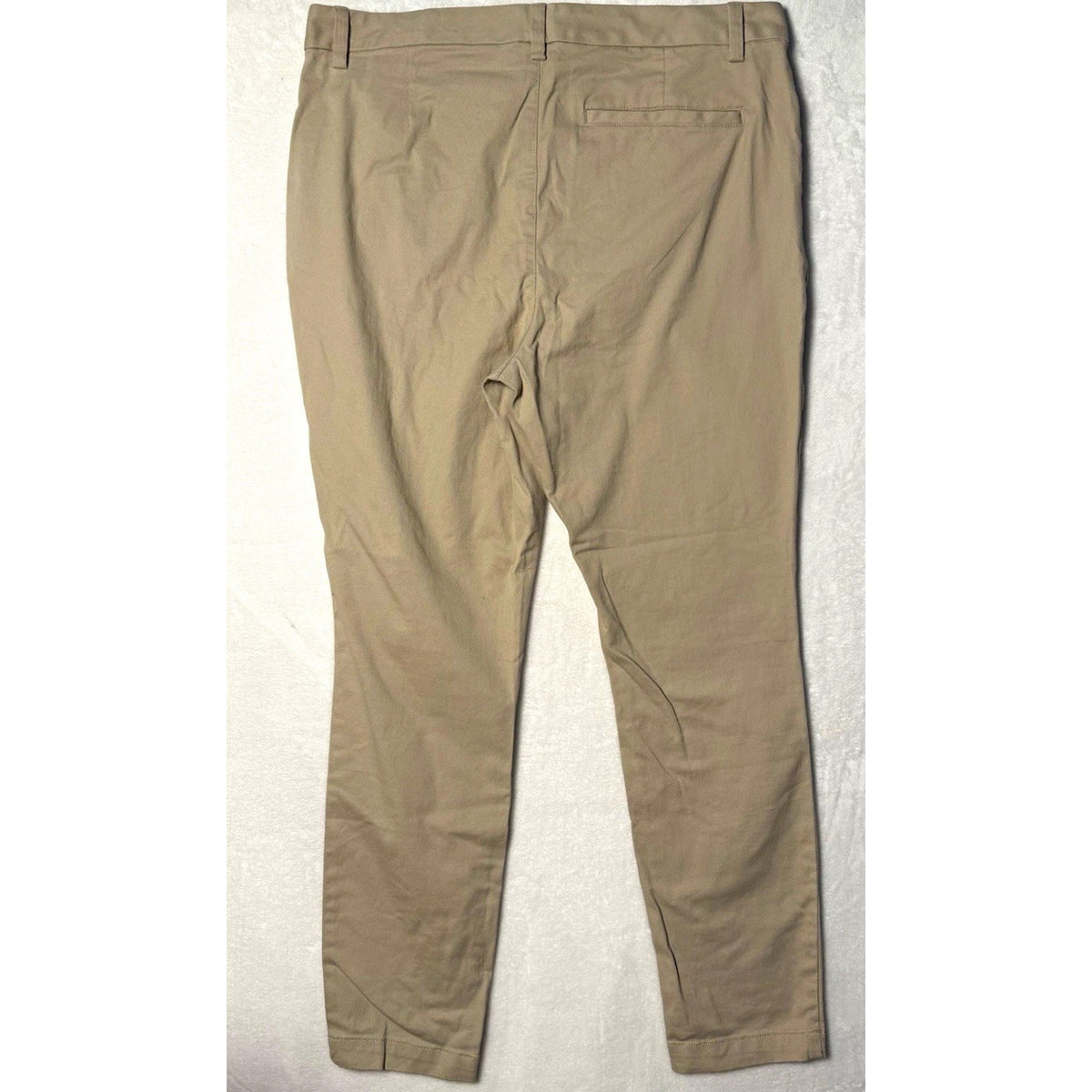 Old Navy Womens 14 High Rise Skinny Pants Khaki Beige Stretch NWT Uniform