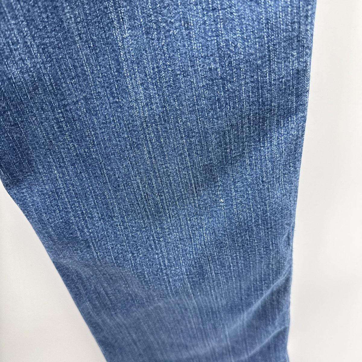 White Stag Pull On Denim Jeans Straight Leg Elastic Waist Womens Large Average