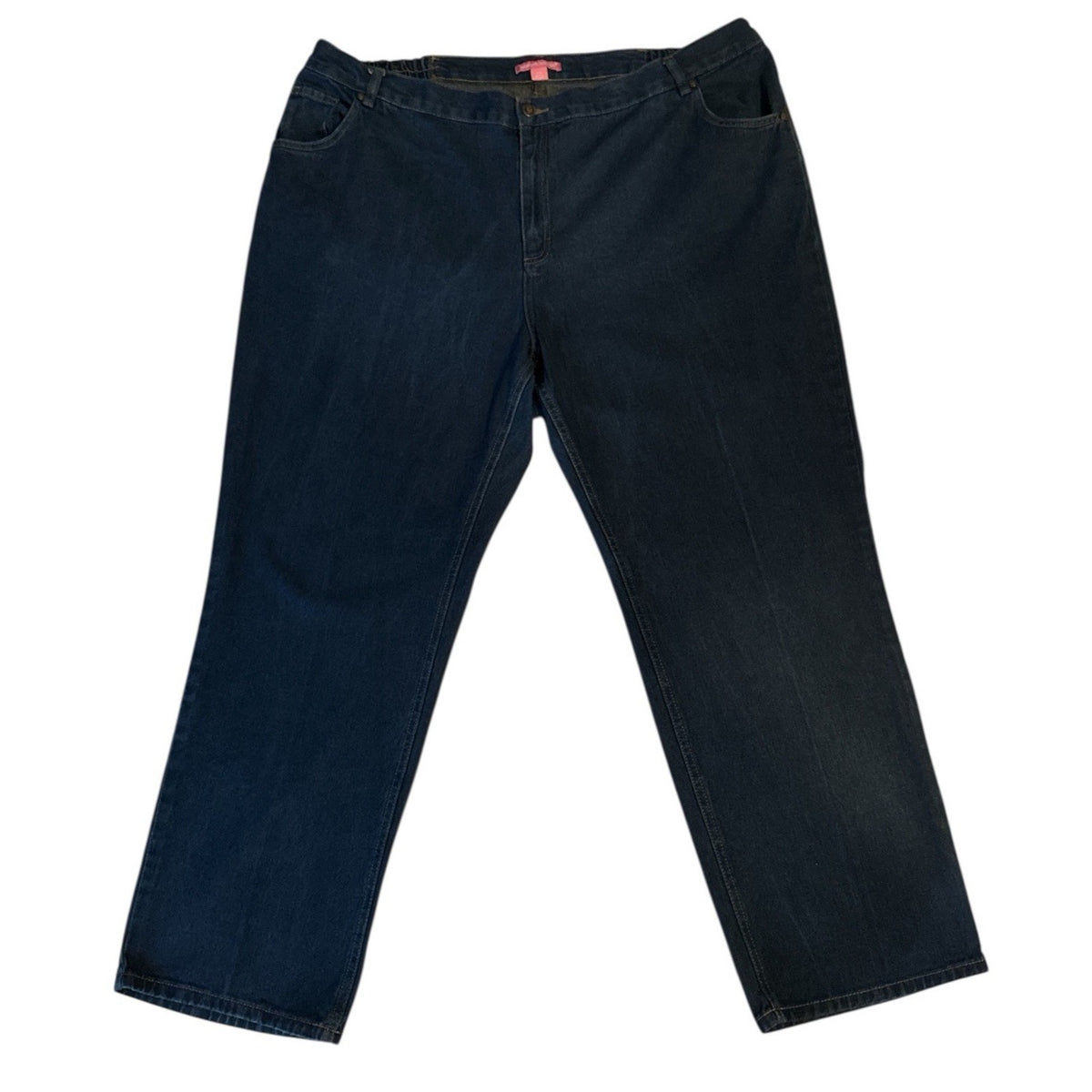 Woman Within Women’s-jeans Sz 24W Zip Front And Button Closure 100% Cotton GUC