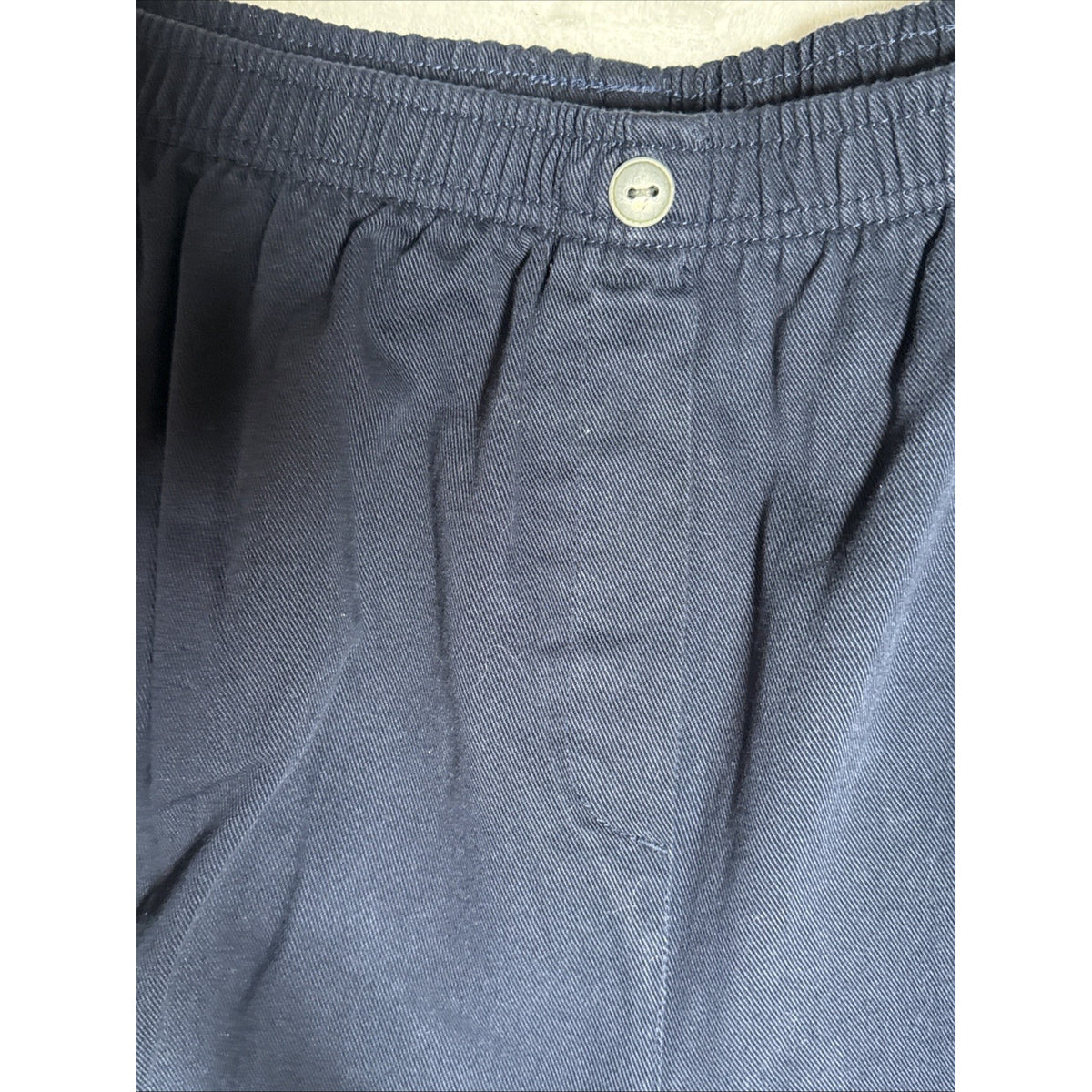 Woman Within Blue Elastic Waist Pullon Pocket Pants Plus Size 28WP Casual