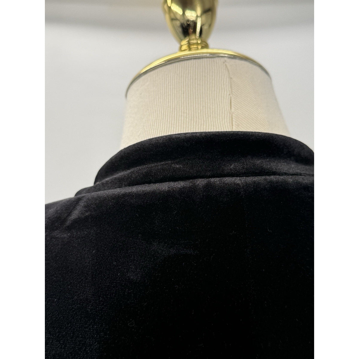 Eliza J Womens Black Velvet Blazer 1X 3/4 Length Ruched Sleeve