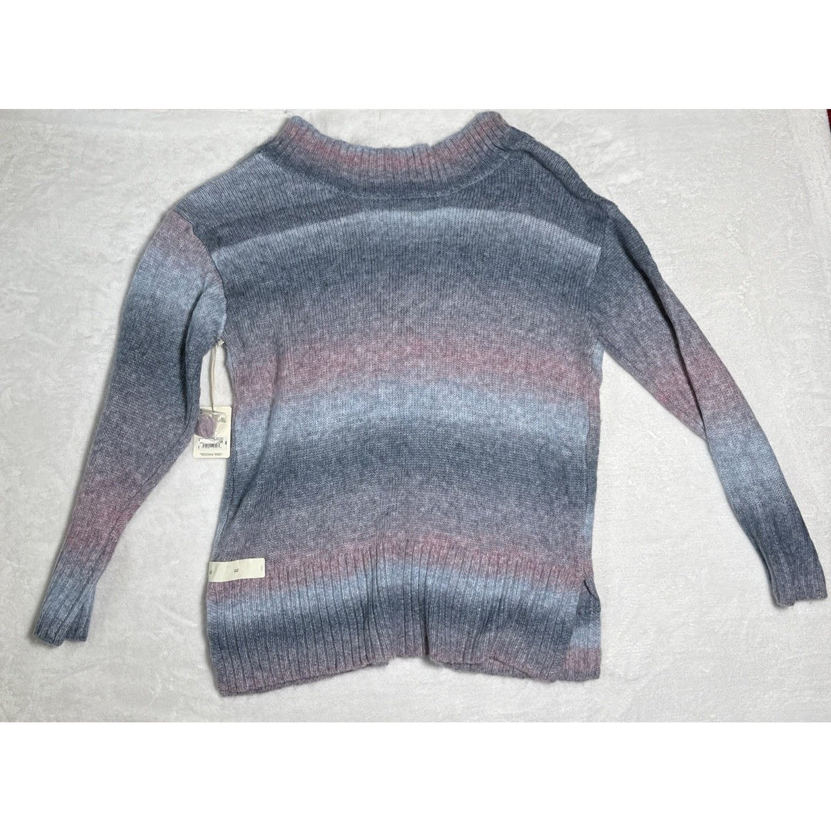 ANA A New Approach Sweater Womens XL Pink Striped Long Sleeve Pullover V-Neck