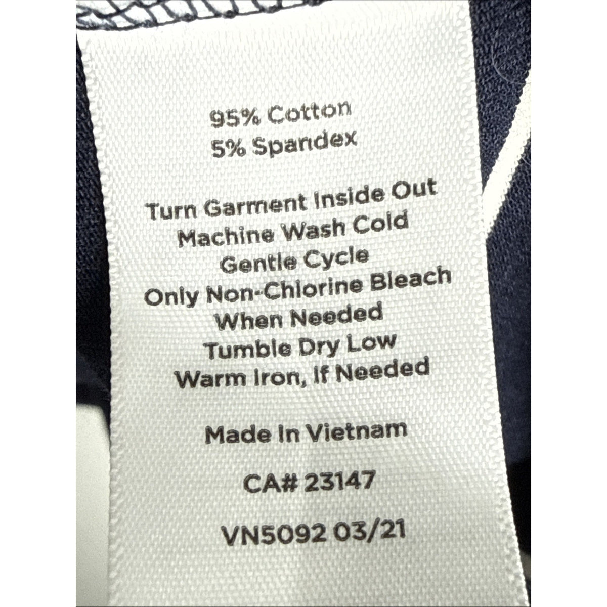 The Talbots Tee Womens Large Petite Blue Ivory Striped Turtleneck Soft Cotton