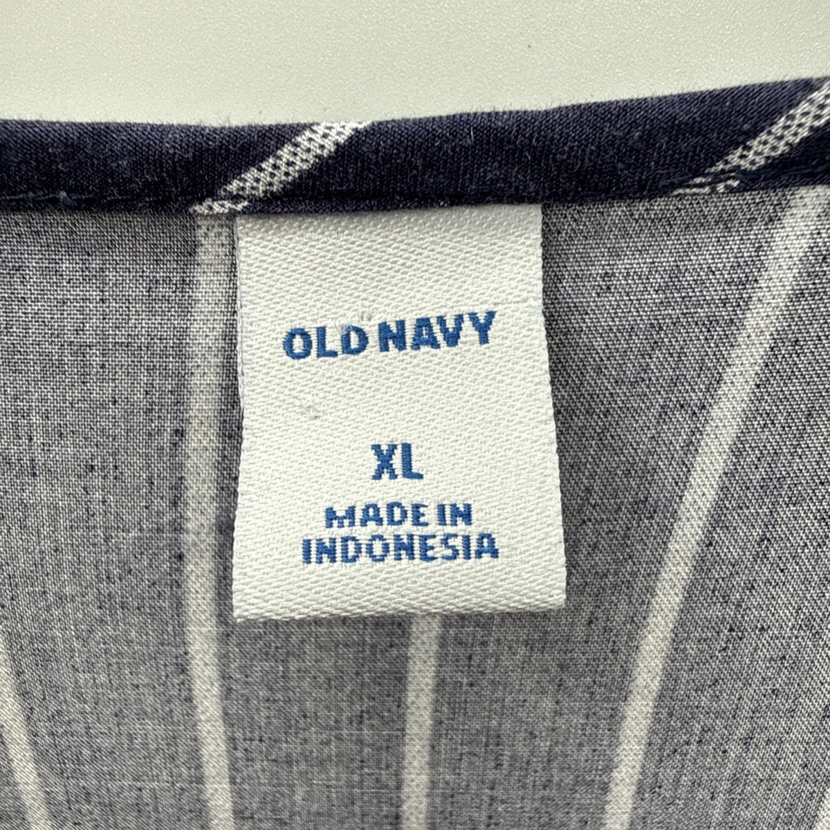 Old Navy Women’s Navy & White Stripe Pullover Dress Long Sleeves Casual size XL