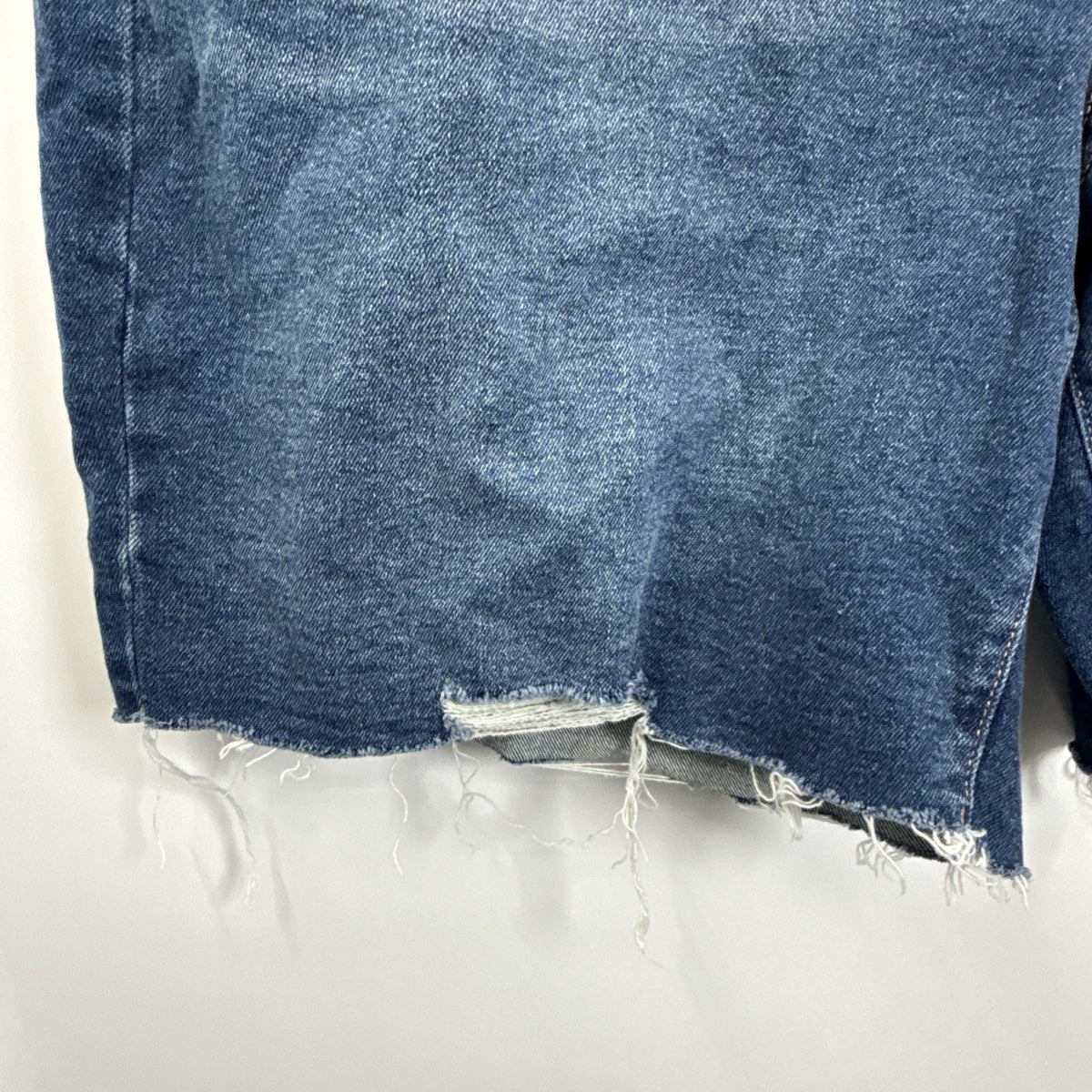 Terra & Sky Womens Plus Size 24W Distressed Denim Shorts With destructed Hem