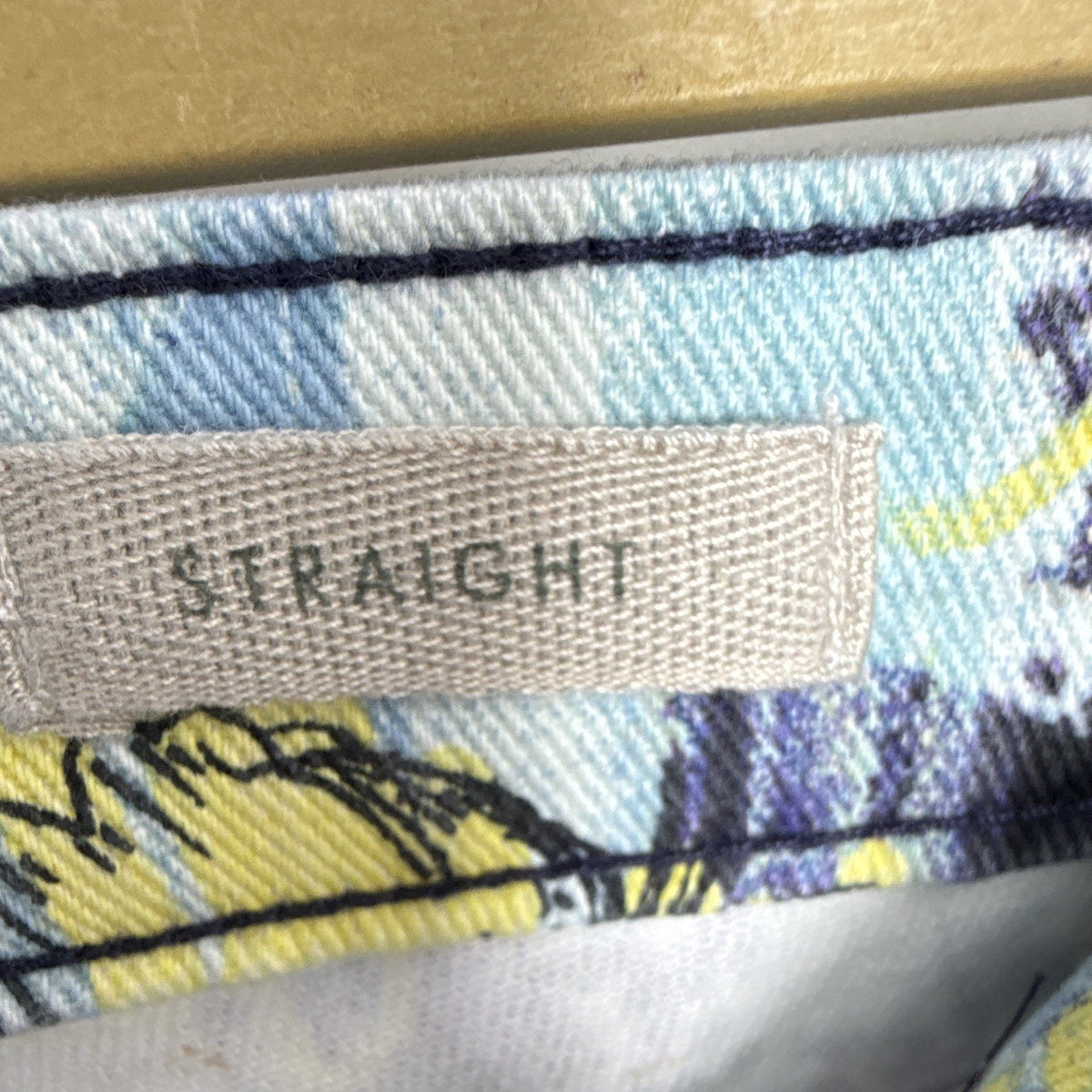 LOGO by Lori Goldstein Women’s Straight Floral High-Rise Stretch Jeans 12