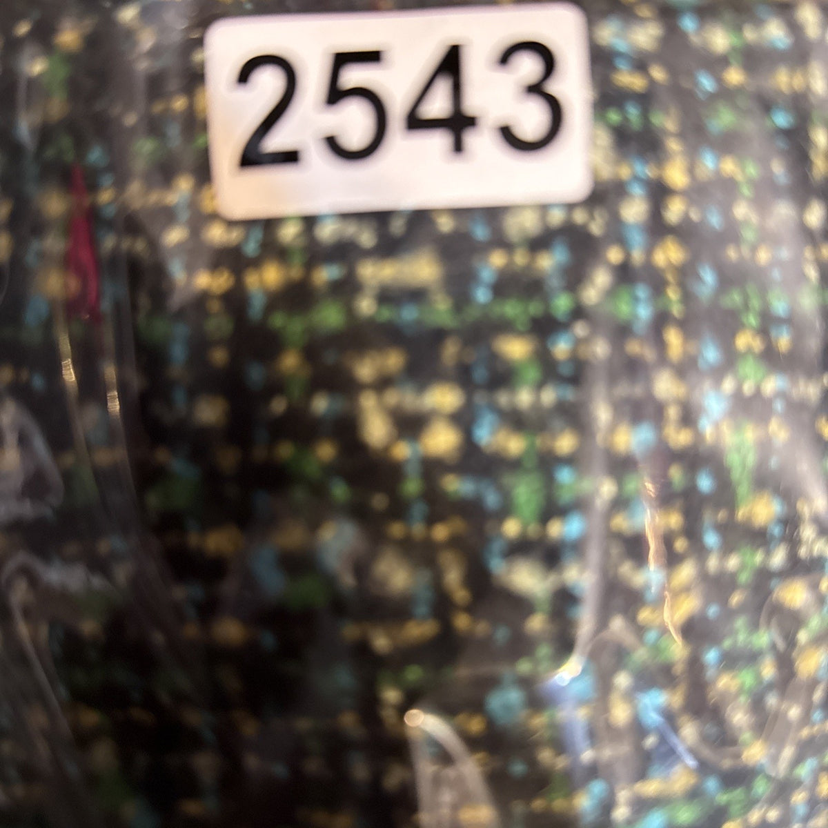 Liz Claiborne Petite 8P Tweed Skirt Black Green Blue Fully Lined