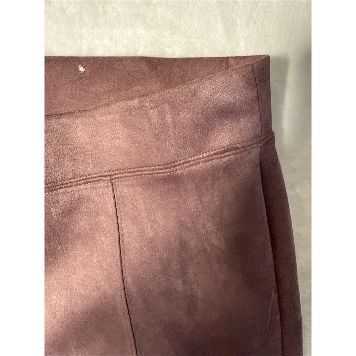 Stevie Old Navy FAUX Suede Stretch Pants / Pink Polyester & Spandex XL