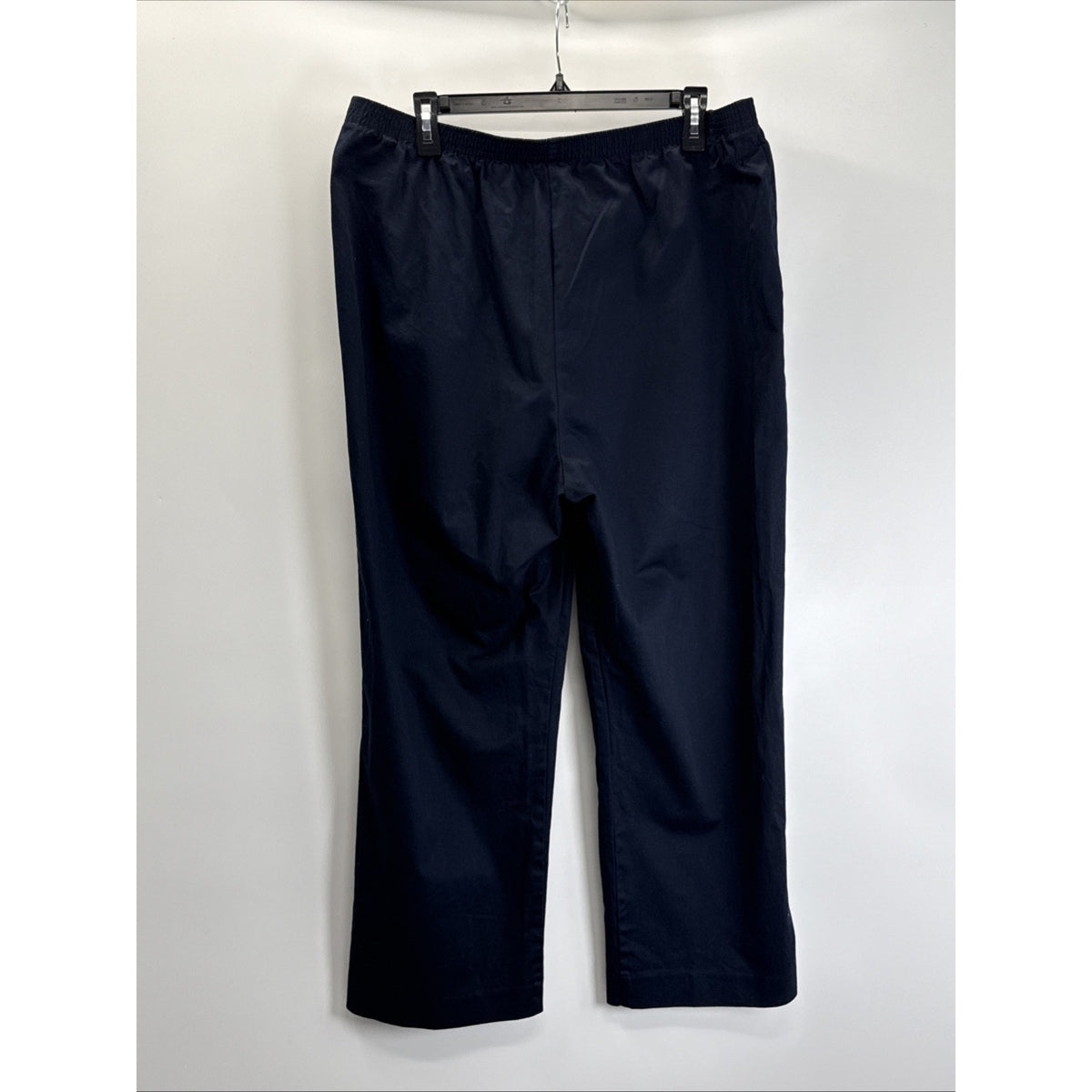 Alfred Dunner Women’s Elastic Waist Pants Blue Cotton Blend Pull On Size 16W