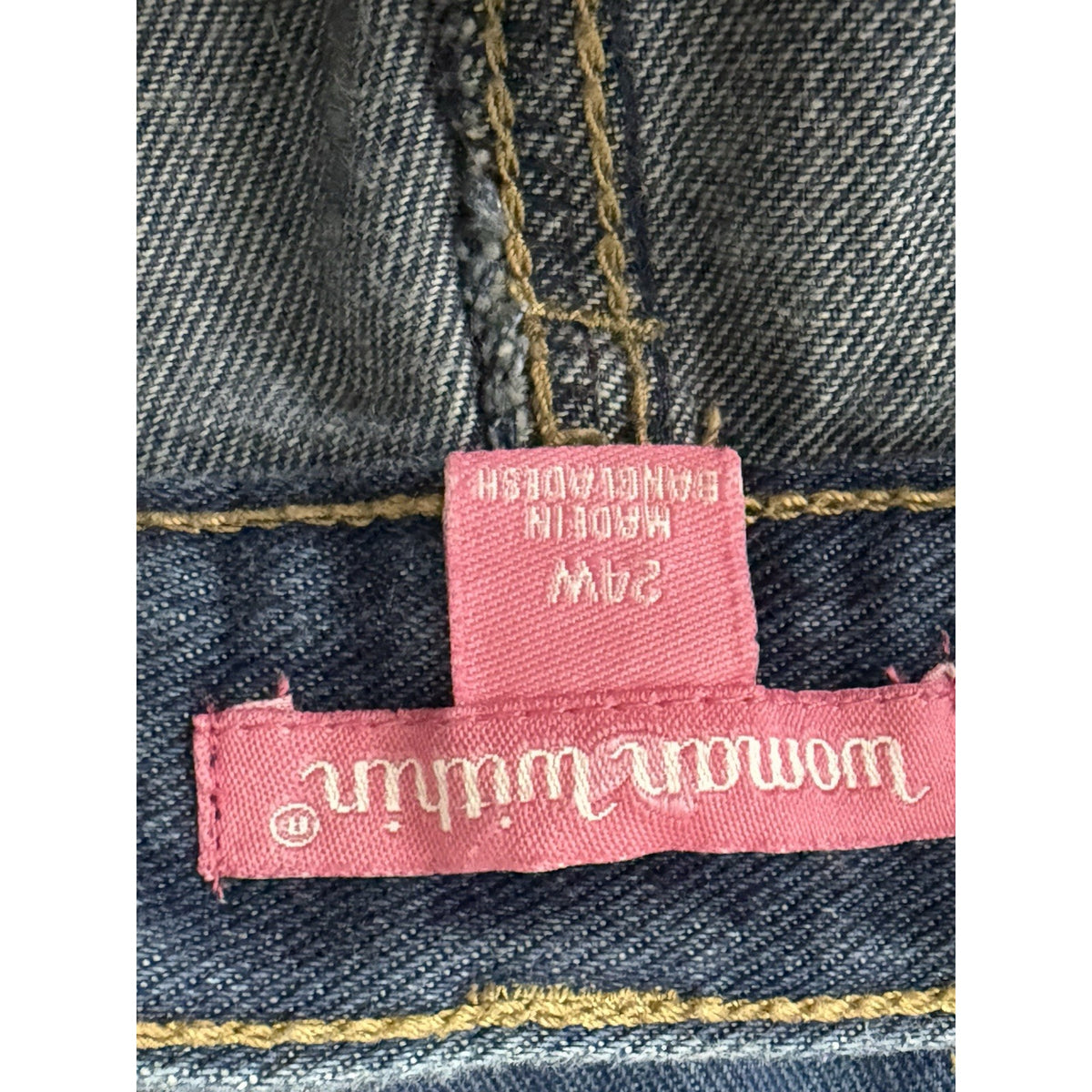Woman Within Women’s-jeans Sz 24W Zip Front And Button Closure 100% Cotton GUC