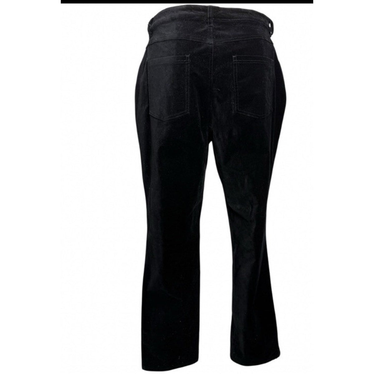 Diane Gilman DG2 Pants Women’s Sz 20W Black Velvet Zip Front/Button Closure