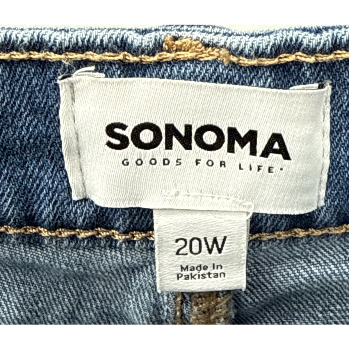 Sonoma Jeans Women Size 20W 5 Pocket 25” Inseam Denim Crop Pants