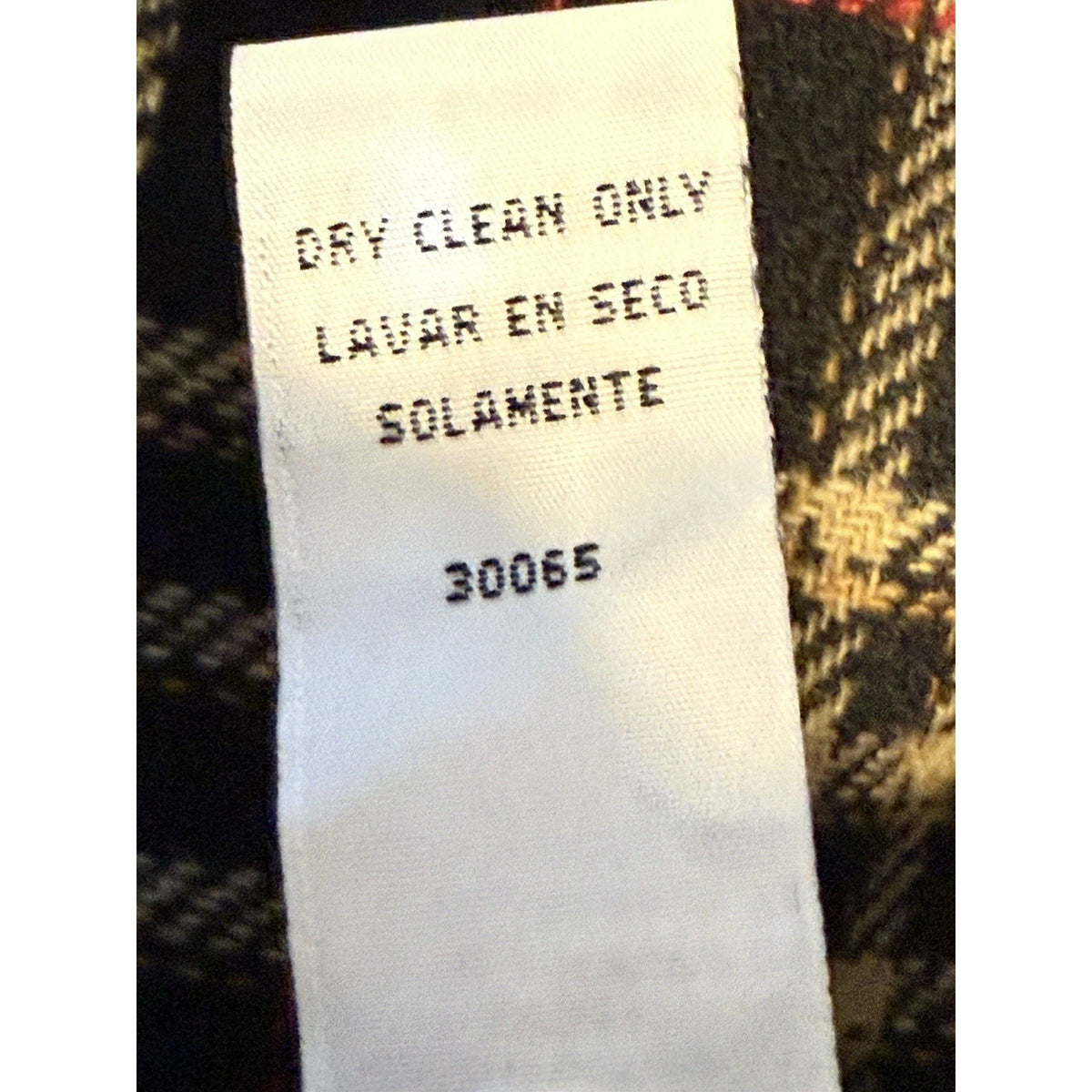 Sag Harbor Petite Plaid Wrap Skirt Wool Blend Fringe Size 14 Classic