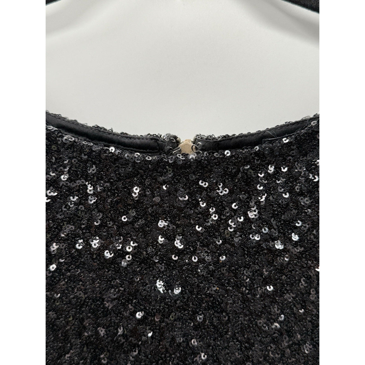 ASOS Curve Black Sequin Peplum Top Plus Size US 20 Short Sleeve Back Zip Party