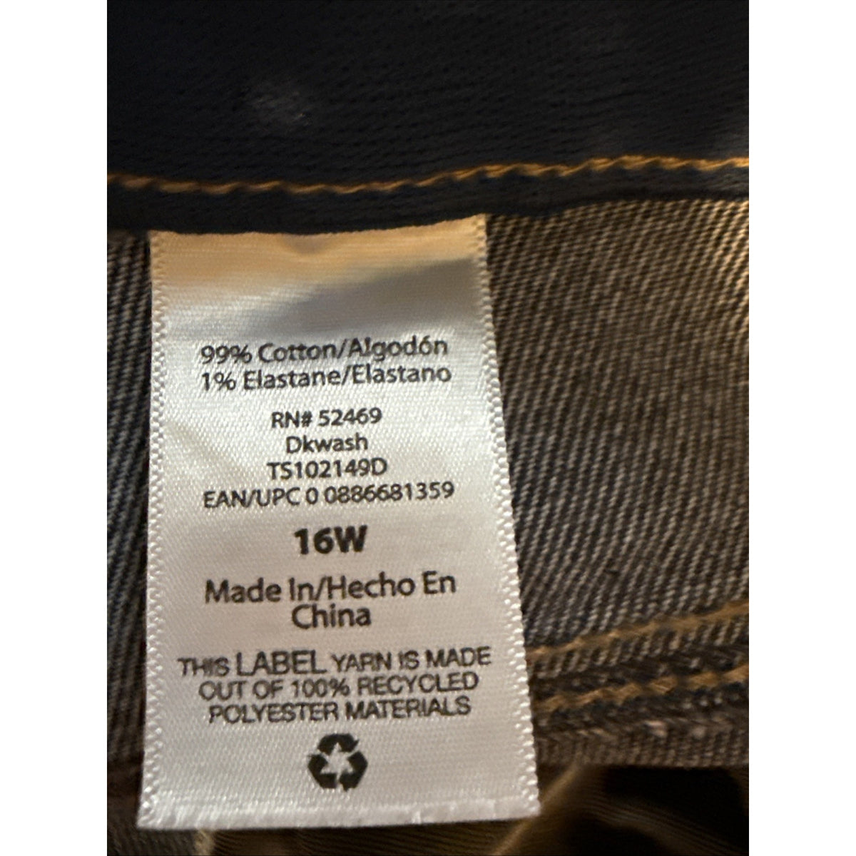 Terra & Sky Boyfriend Jeans Distressed Denim Blue Womens Sz 16W Stretch Pockets