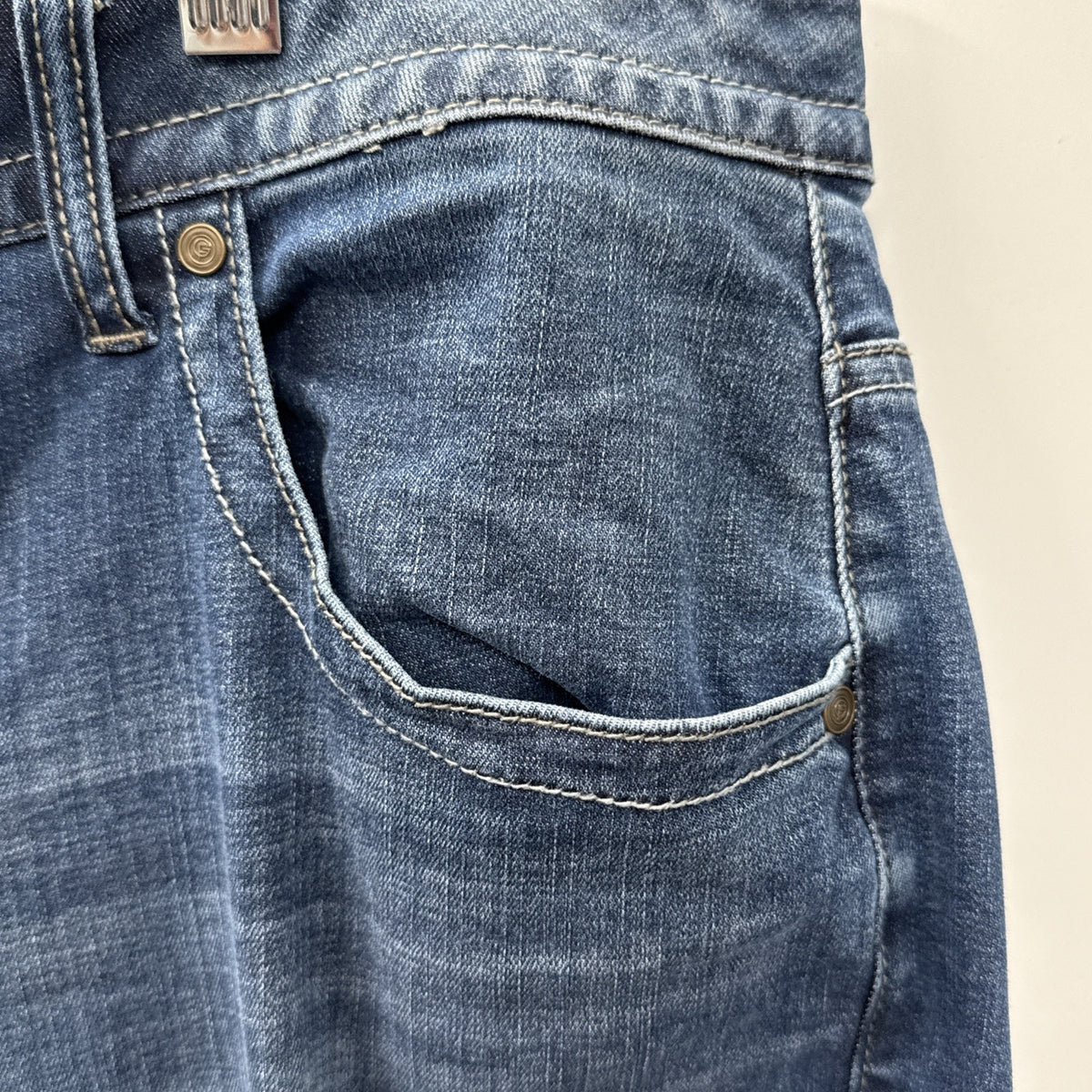 Lane Bryant Women's Genius Fit Boot Cut Jeans Size 24 Short 5 Pocket Casual