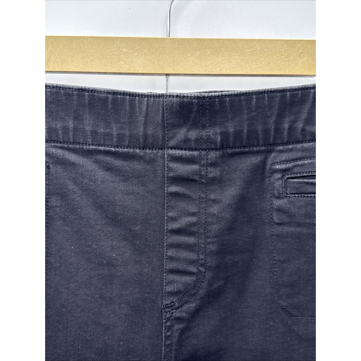 Westbound Black Denim Black Crop Jeans Women Pull On Plus Size 18W 22”inseam