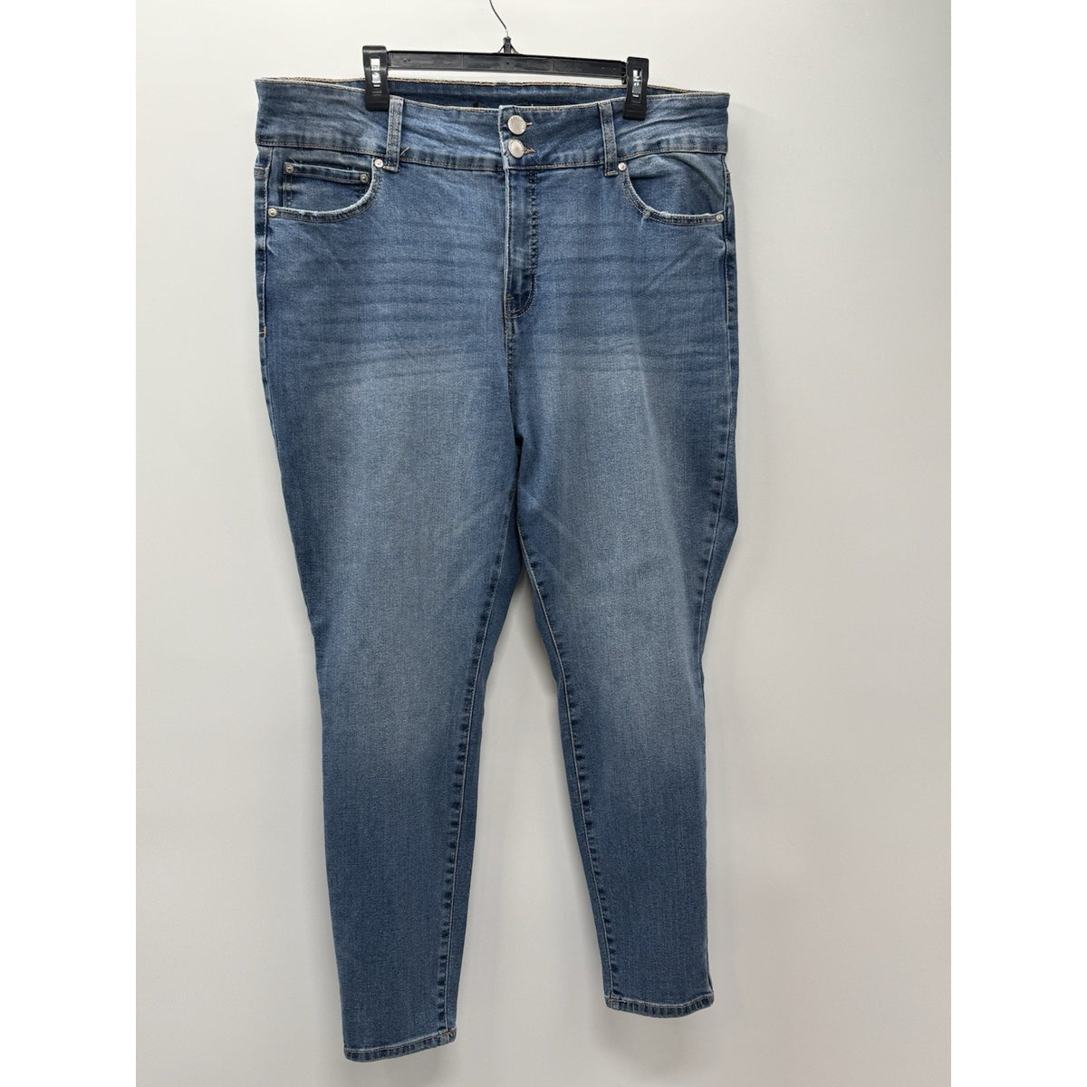 Truth + Theory 22W High Rise Skinny Jeans Plus Size Stretch Blue Denim