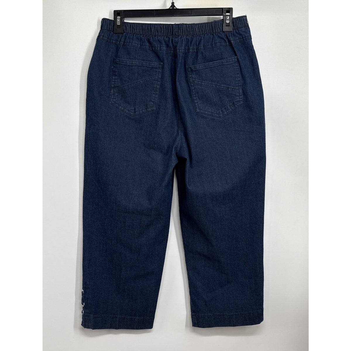 Southern Lady Women’s Size 12 Pull On Capris Pants Denim Jeans Elastic Waist