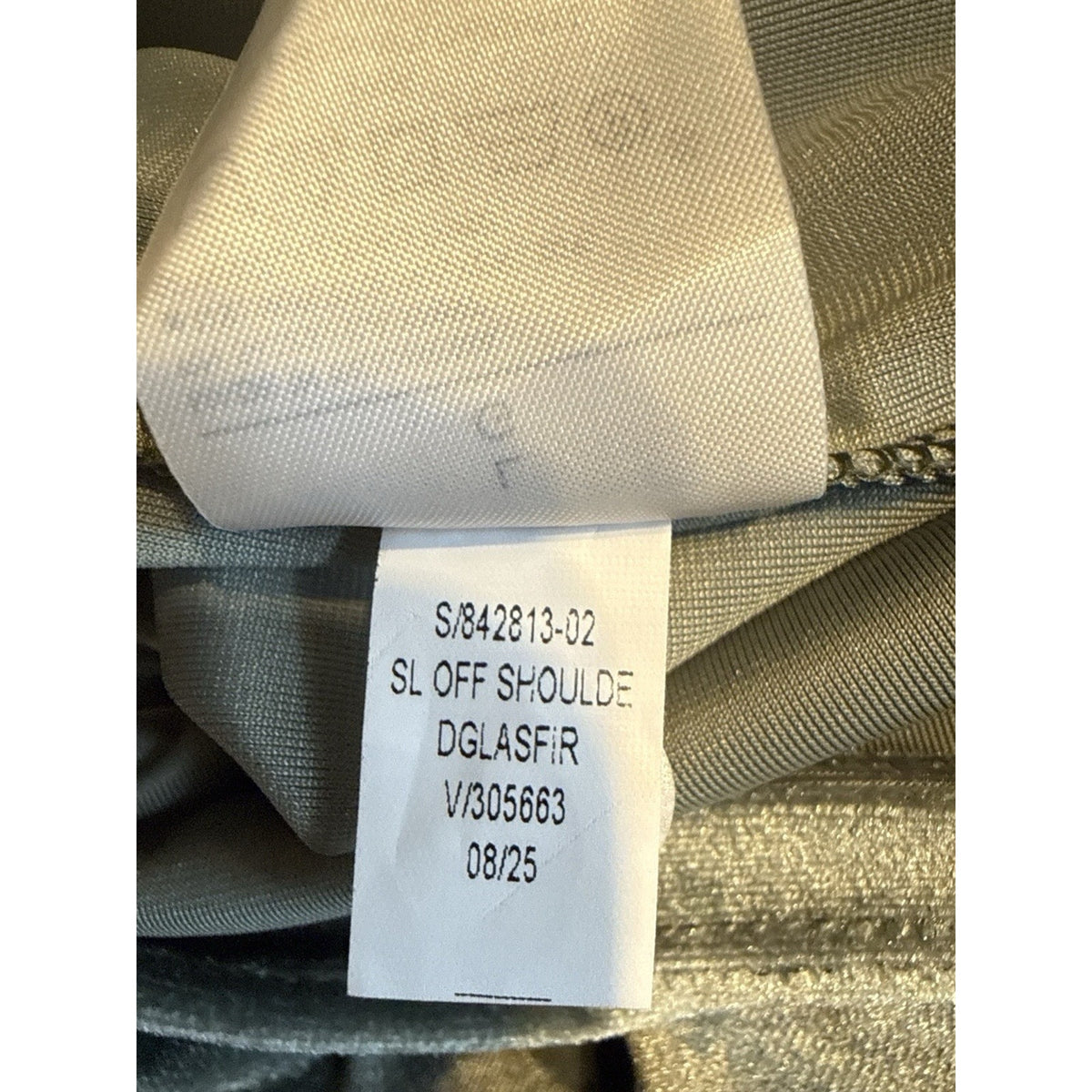 Banana Republic Sage Green Velvet Top Large Draped Neck Soft Glam Minimalist