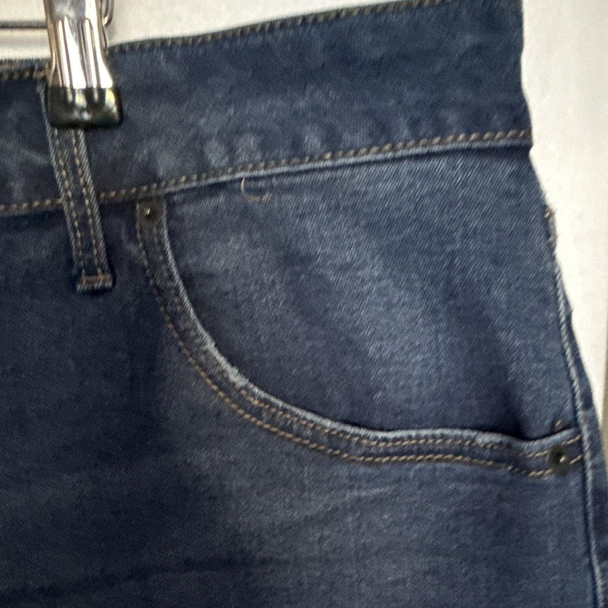 Terra & Sky Womens Plus Size 26W Blue Denim Bermuda Shorts 8 in Inseam