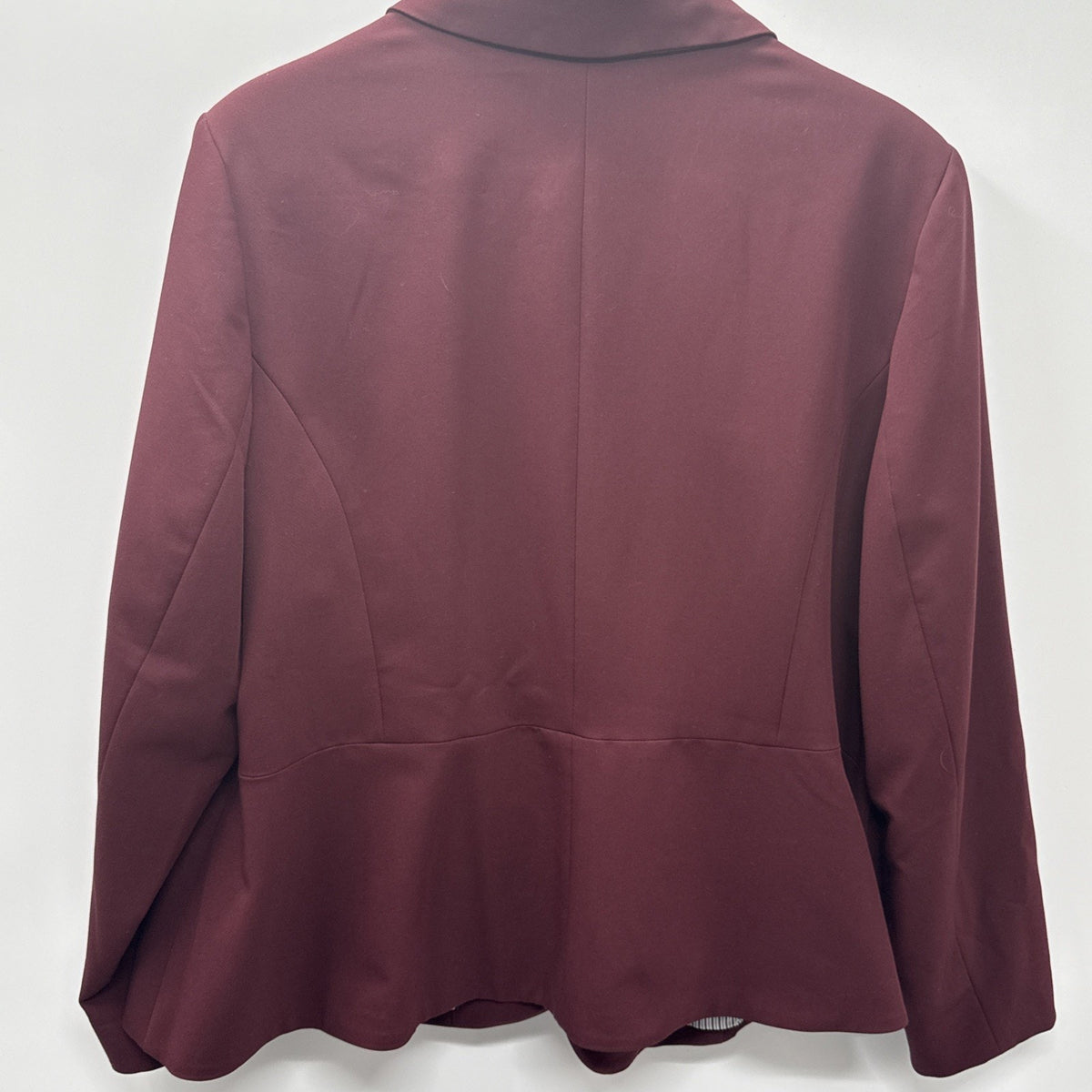 Worthington Blazer Women Plus Size3XL Burgundy Career Office Jacket Long Sleeve