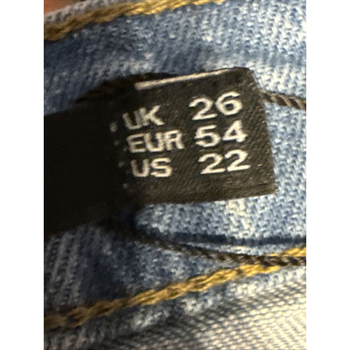 Boohoo Blue Jeans Women’s Plus Size 22 Flare Leg Bell Bottom 5 Pockets Casual