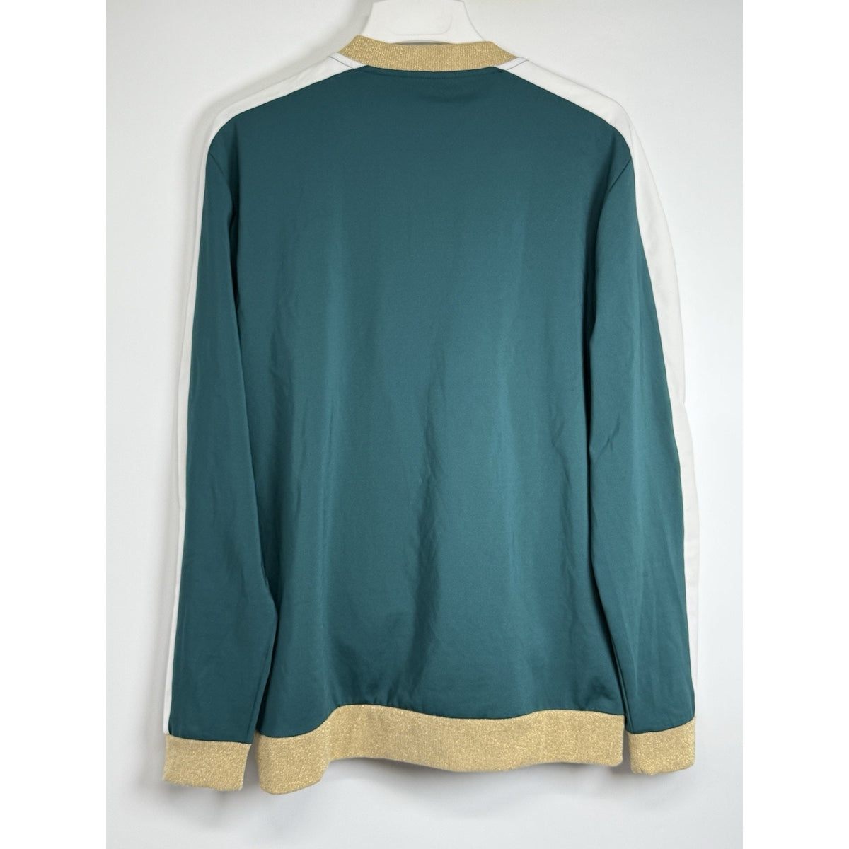 ASOS Tiger Embroidered Bomber Jacket XL Green Gold Zip Streetwear Y2K