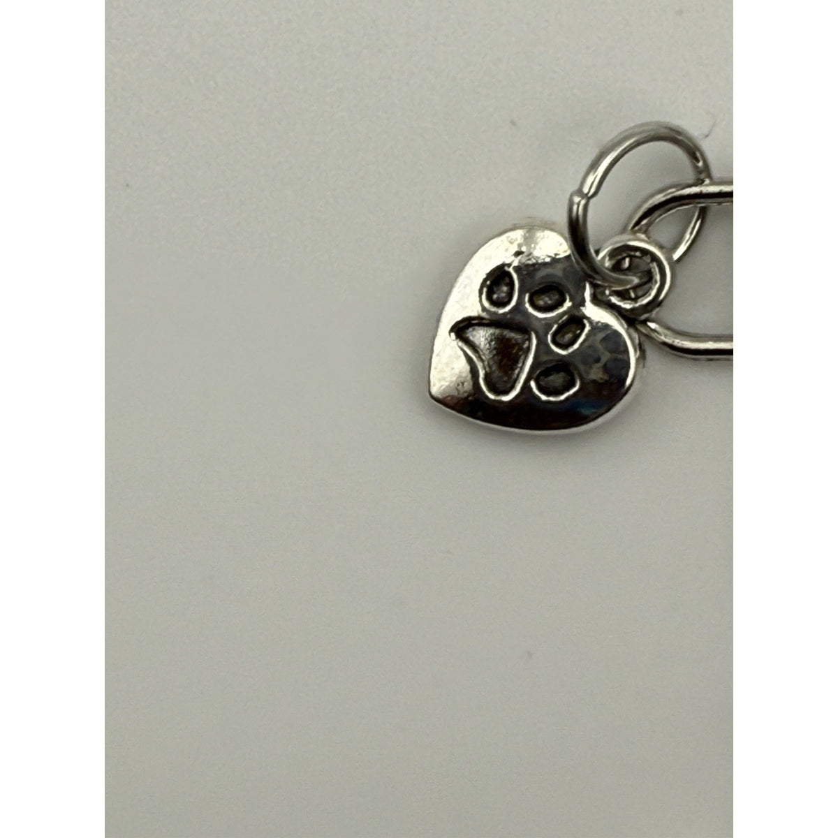 Sapphire Nights Paw Print Dog Keychain Purse Charm Dog Lover Gift Handmade