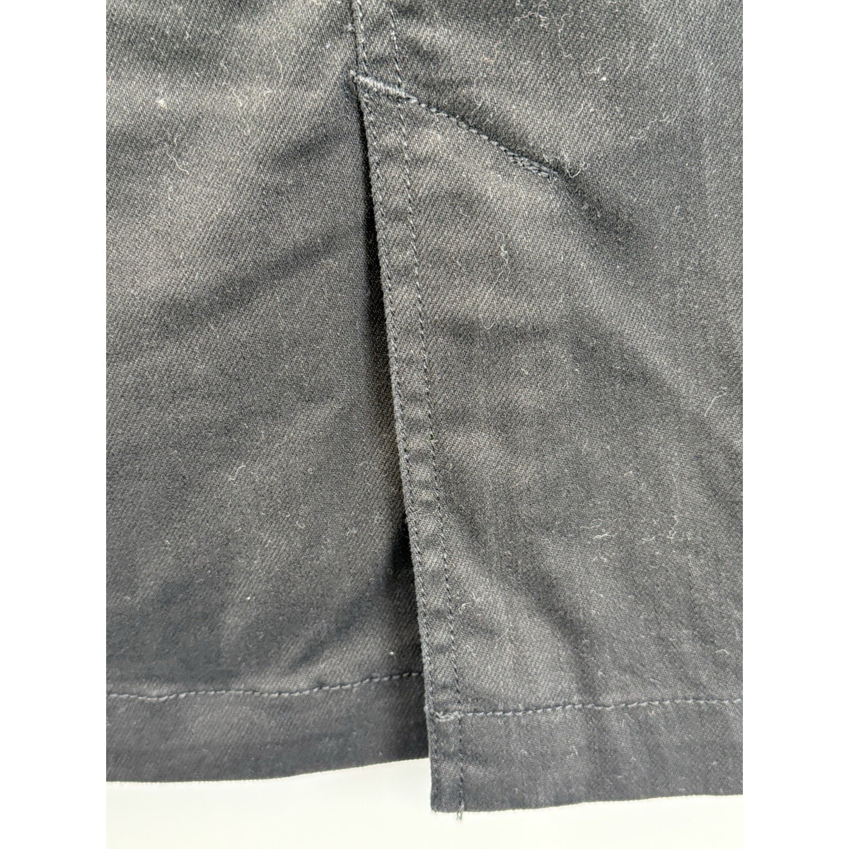 LRL Lauren Jeans Co Black Coated Denim Pencil Skirt Women’s 16W Zip Pocket