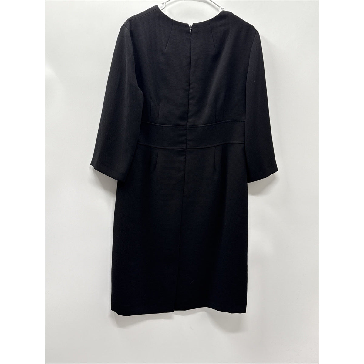 Tahari Dress Black Women’s Size 12 Petite 3/4 Sleeves Office Casual Fully Lined