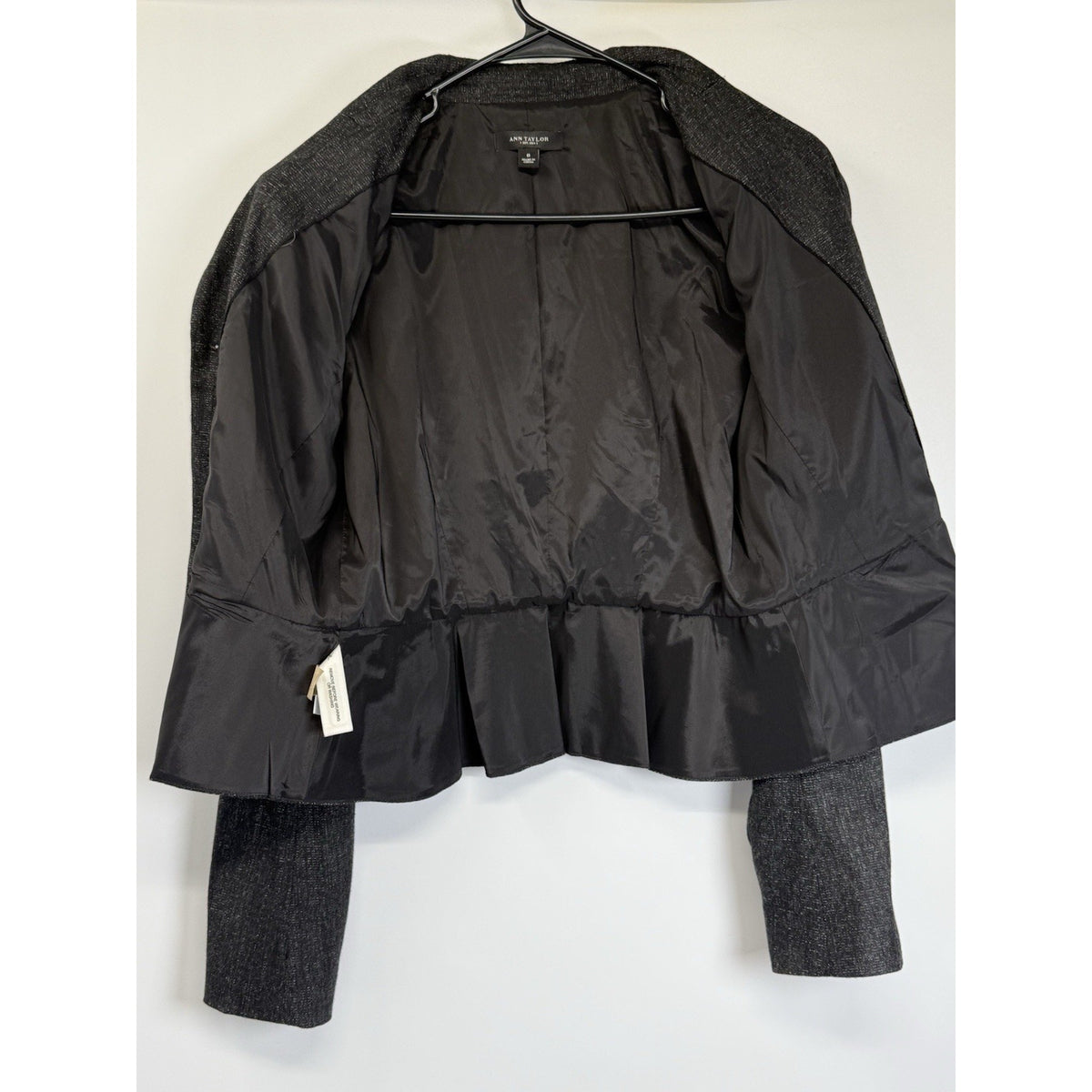 Ann Taylor Women Blazer Size 8 Ruffle Bottom Work Career Jacket
