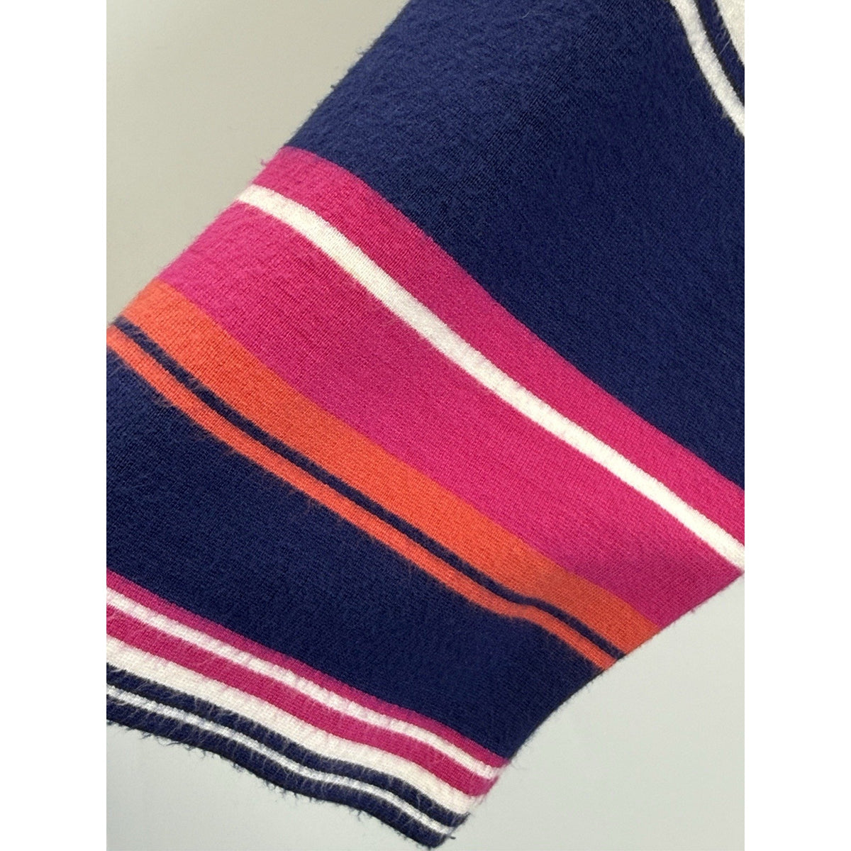 Talbots Striped Knit Dress Women’s Size 8 Navy Pink 3/4 Sleeve