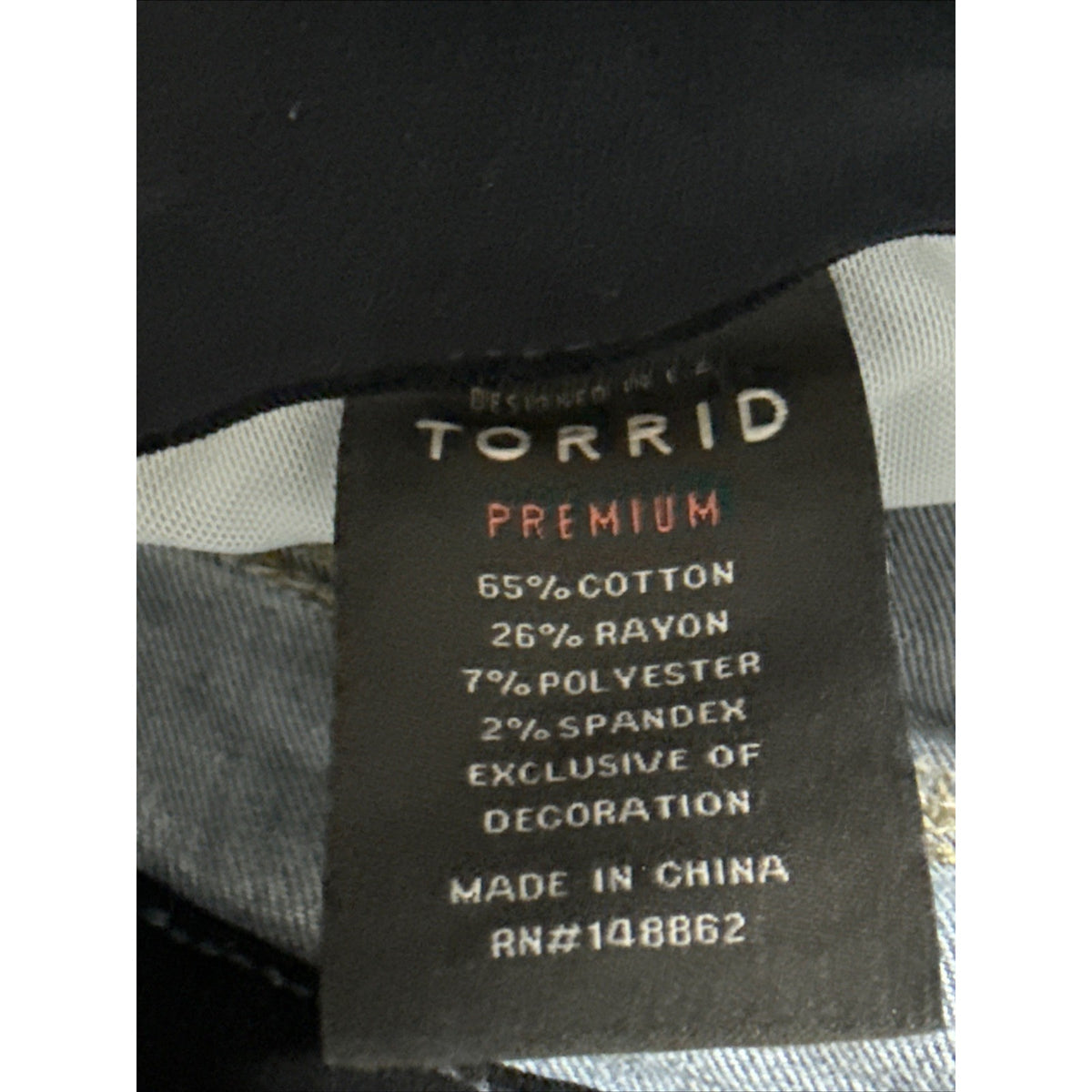 Torrid Denim Crop Pants Women’s 22 Light Wash 5 Pocket