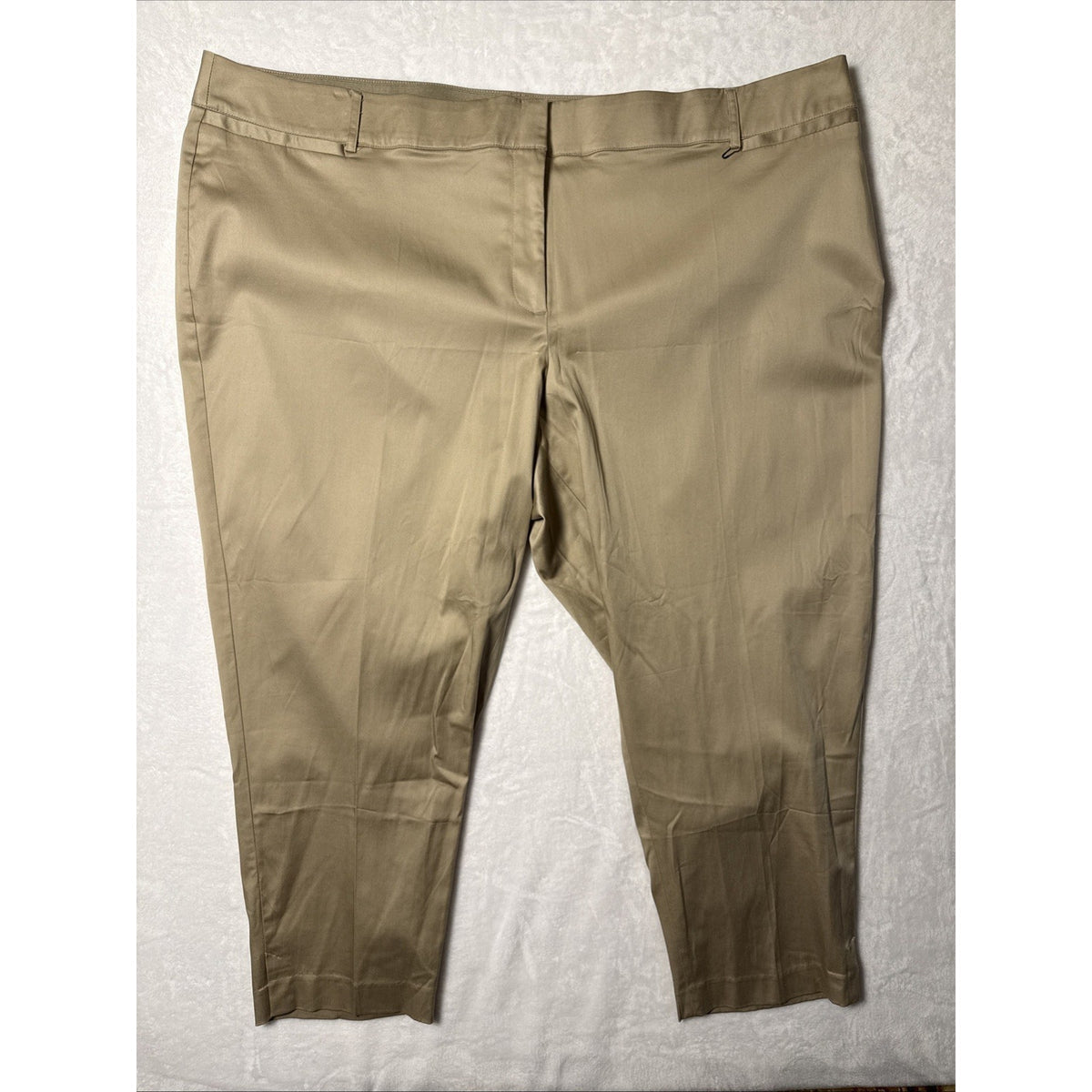 Glamour X By Lane Bryant Women’s Plus Size 28 Ankle Pants Tan