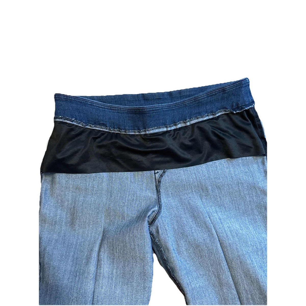Kim Rogers Womens 16 Short Pull On Denim Jeans Dark Wash Slim Straight Stretch